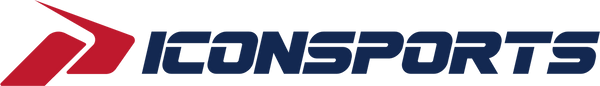 Iconsports logo with red and blue design