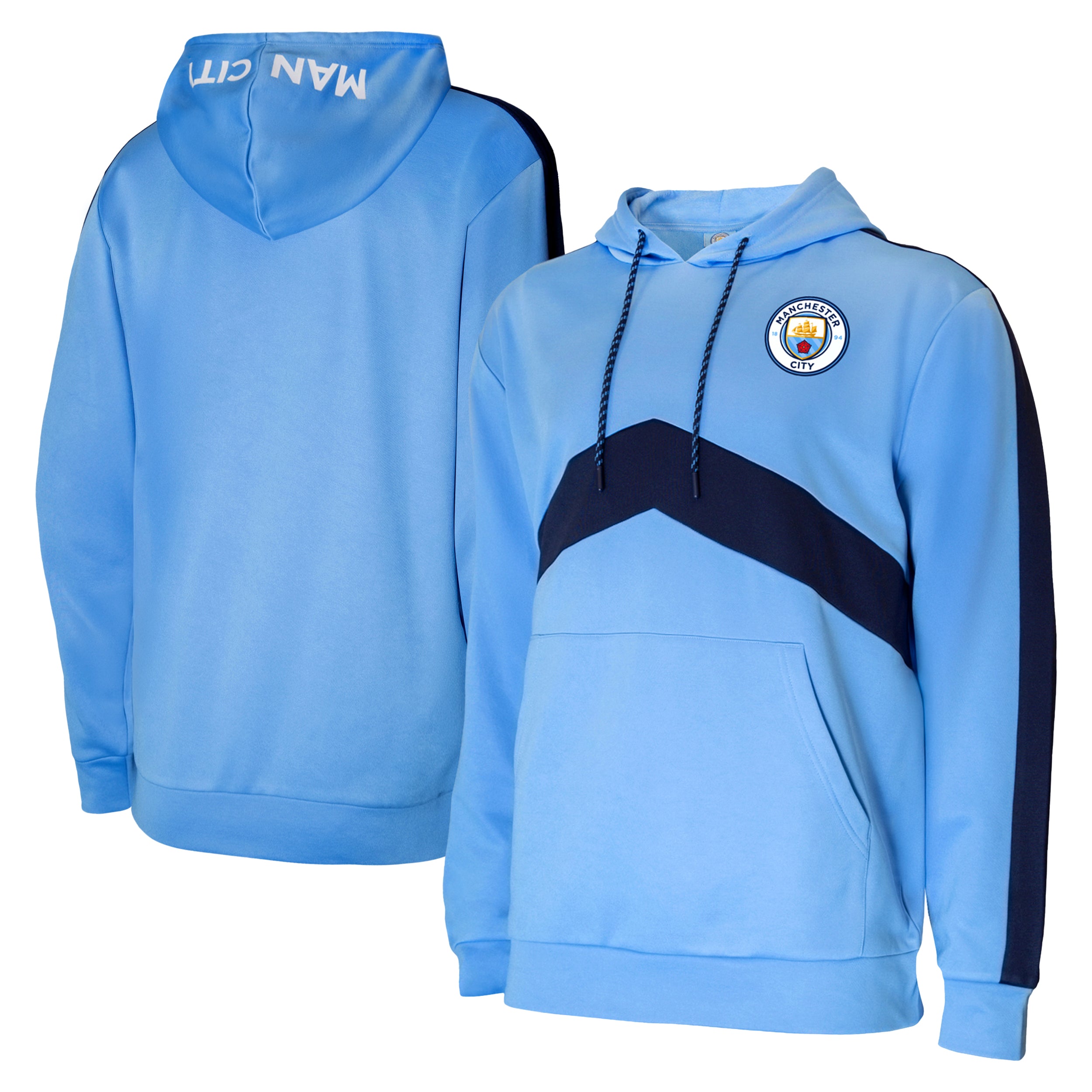 Manchester City Light Blue Hoodie Side 2