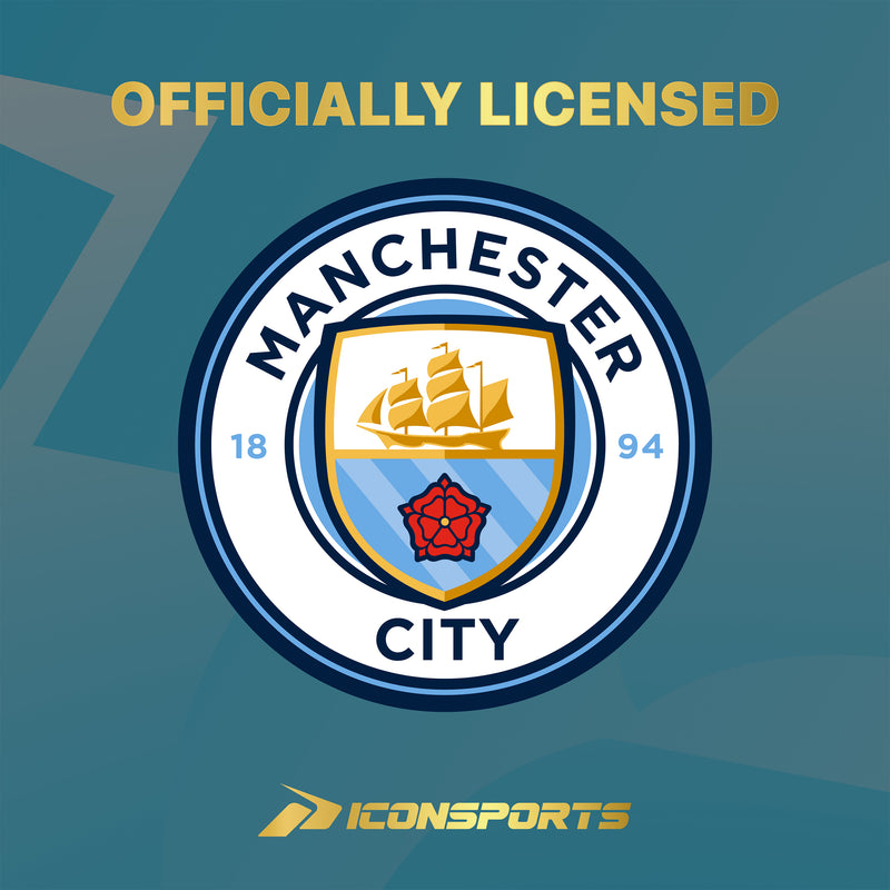 Manchester City Light Blue Hoodie Logo