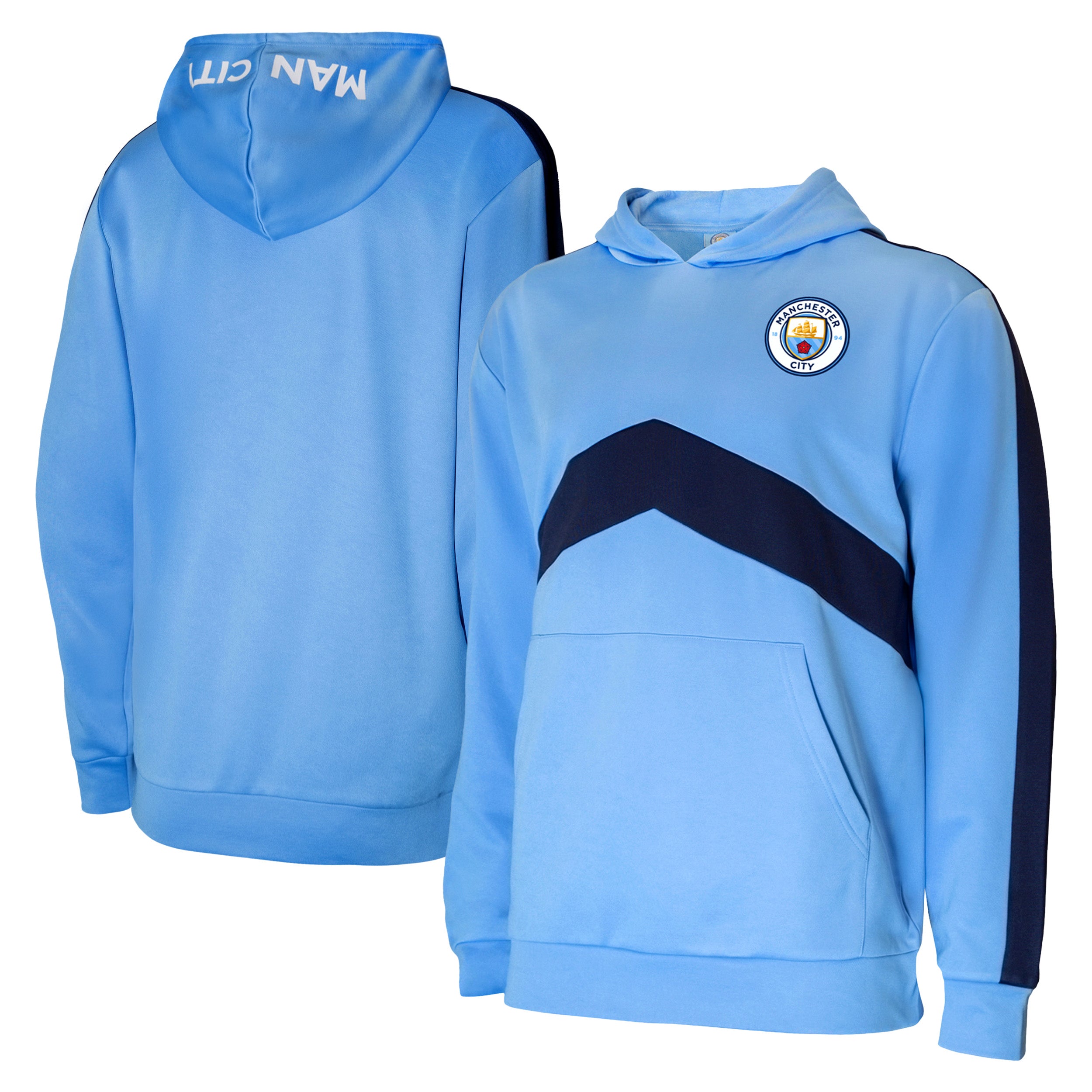 Manchester City Light Blue Hoodie Side 2