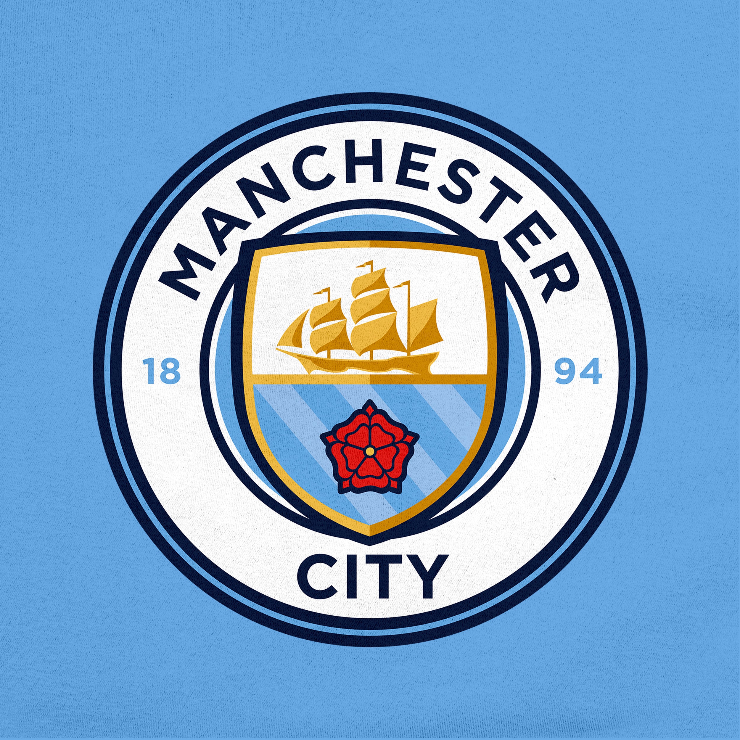 Manchester City Light Blue Hoodie Detail 2