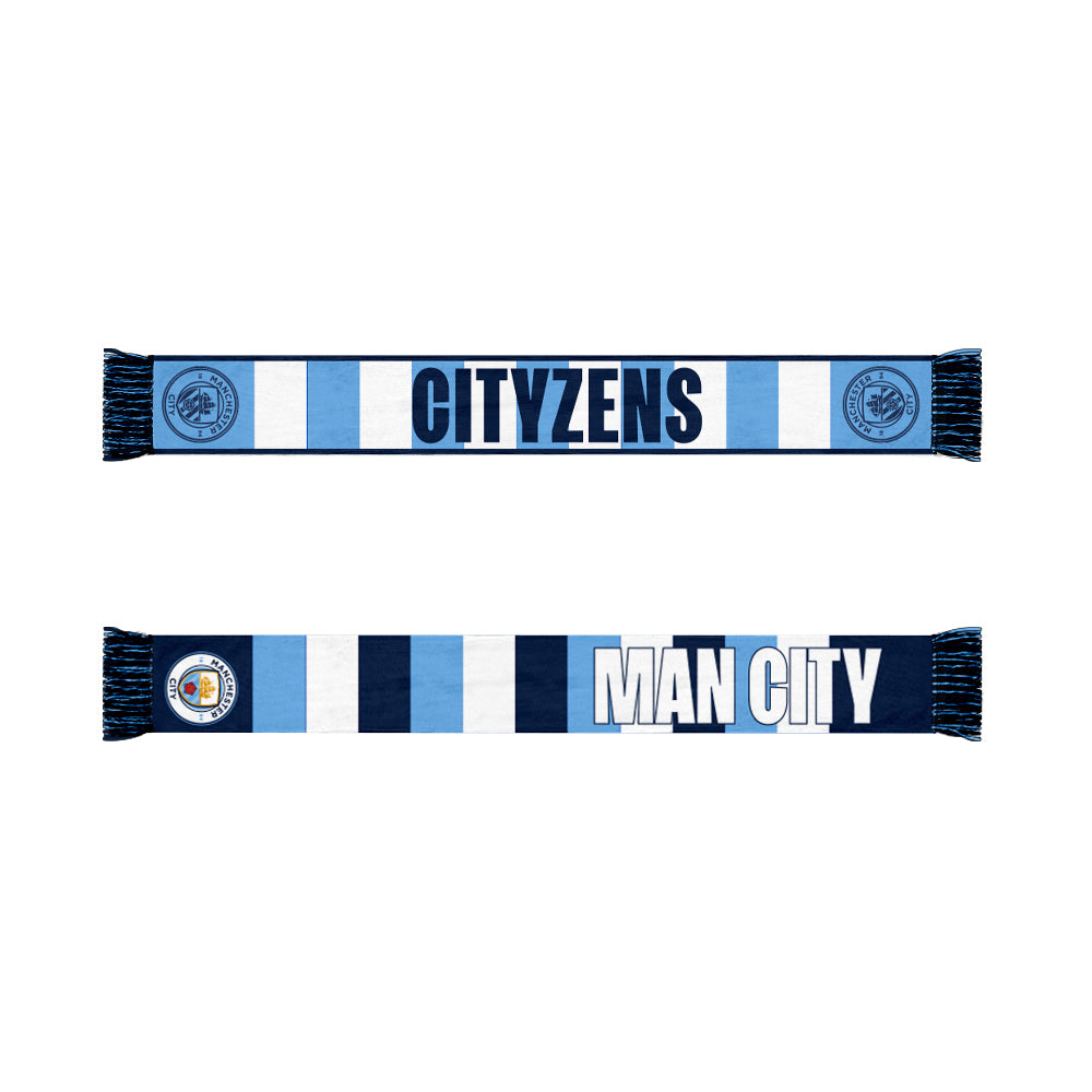 Manchester City Stripes Reversible Fan Scarf