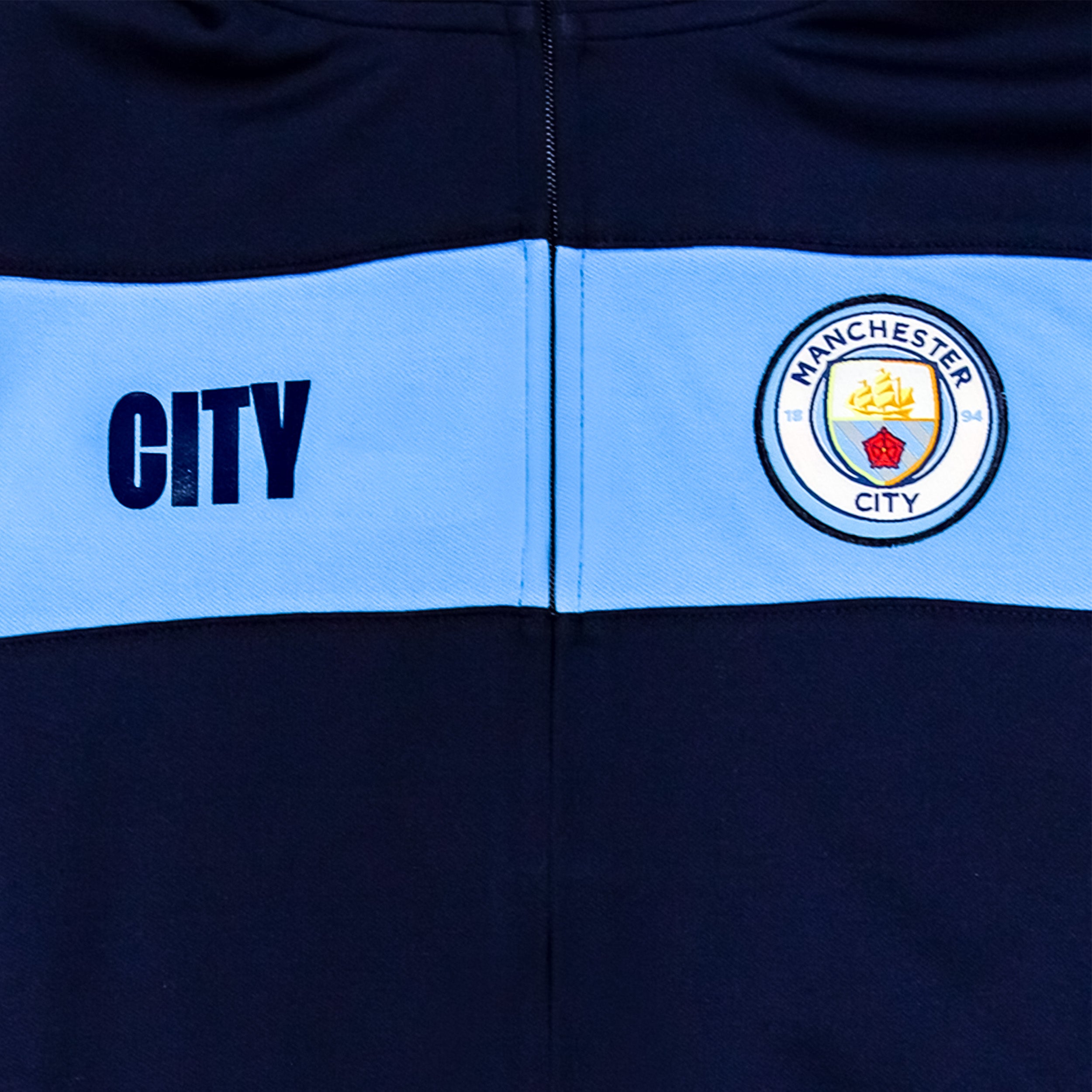 Manchester City Track Jacket Detail 1 Navy