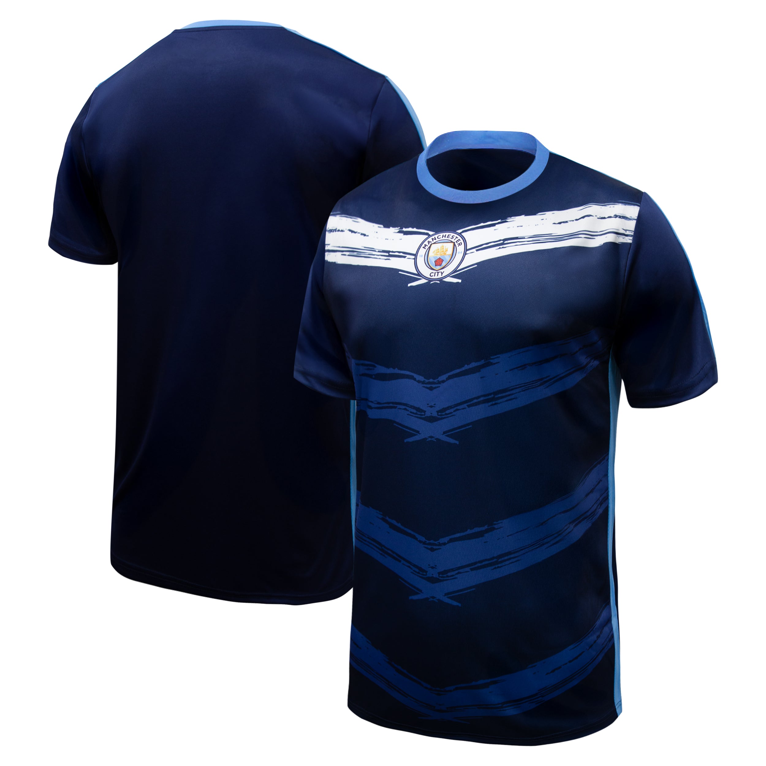 Manchester City Shirt Navy Front Back