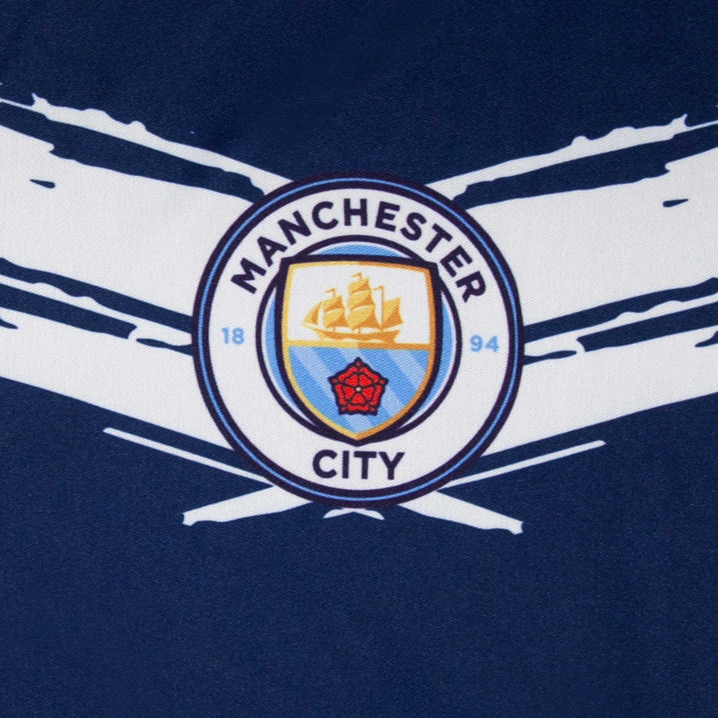 Manchester City Shirt Navy Detail 1