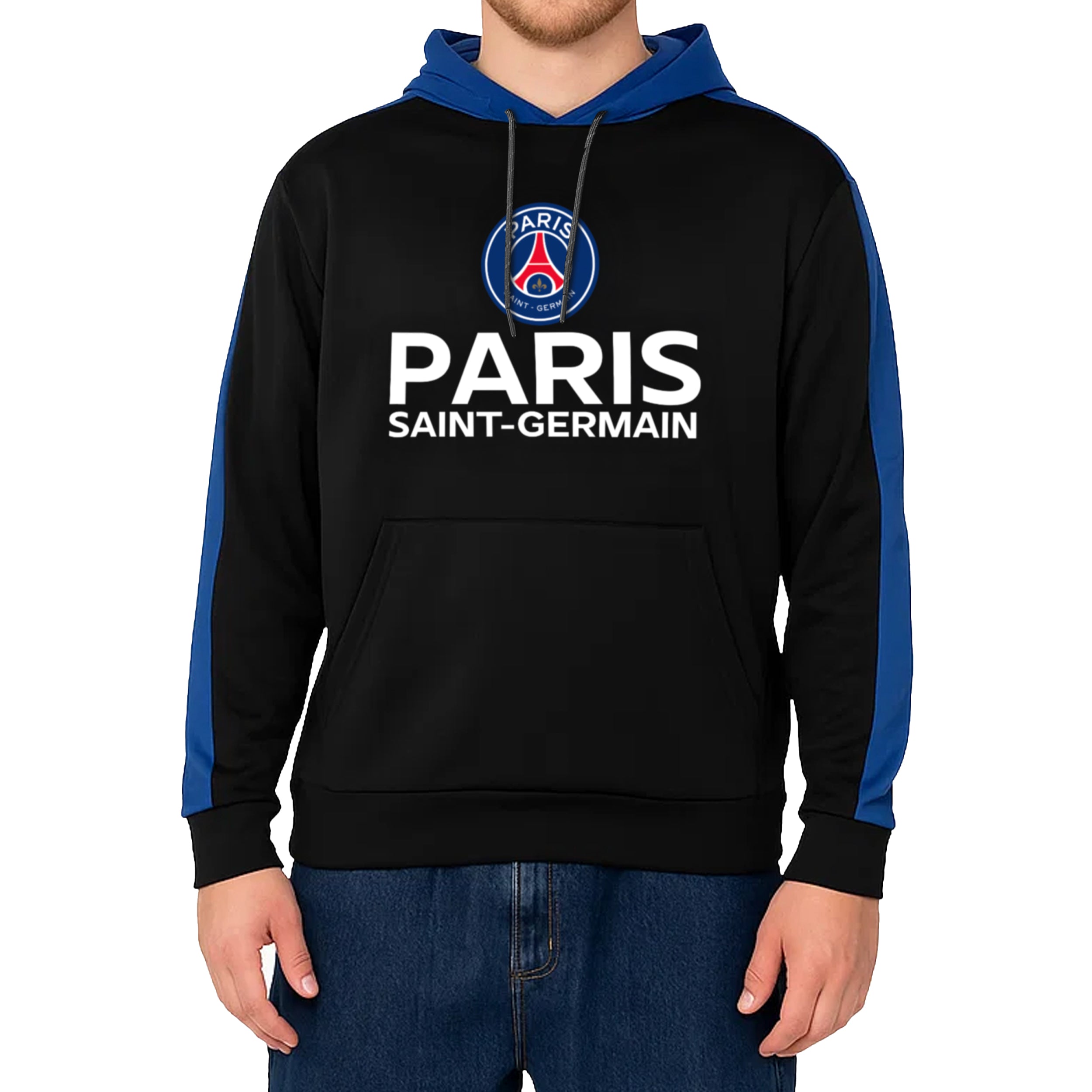 PSG  Black Hoodie Side 1
