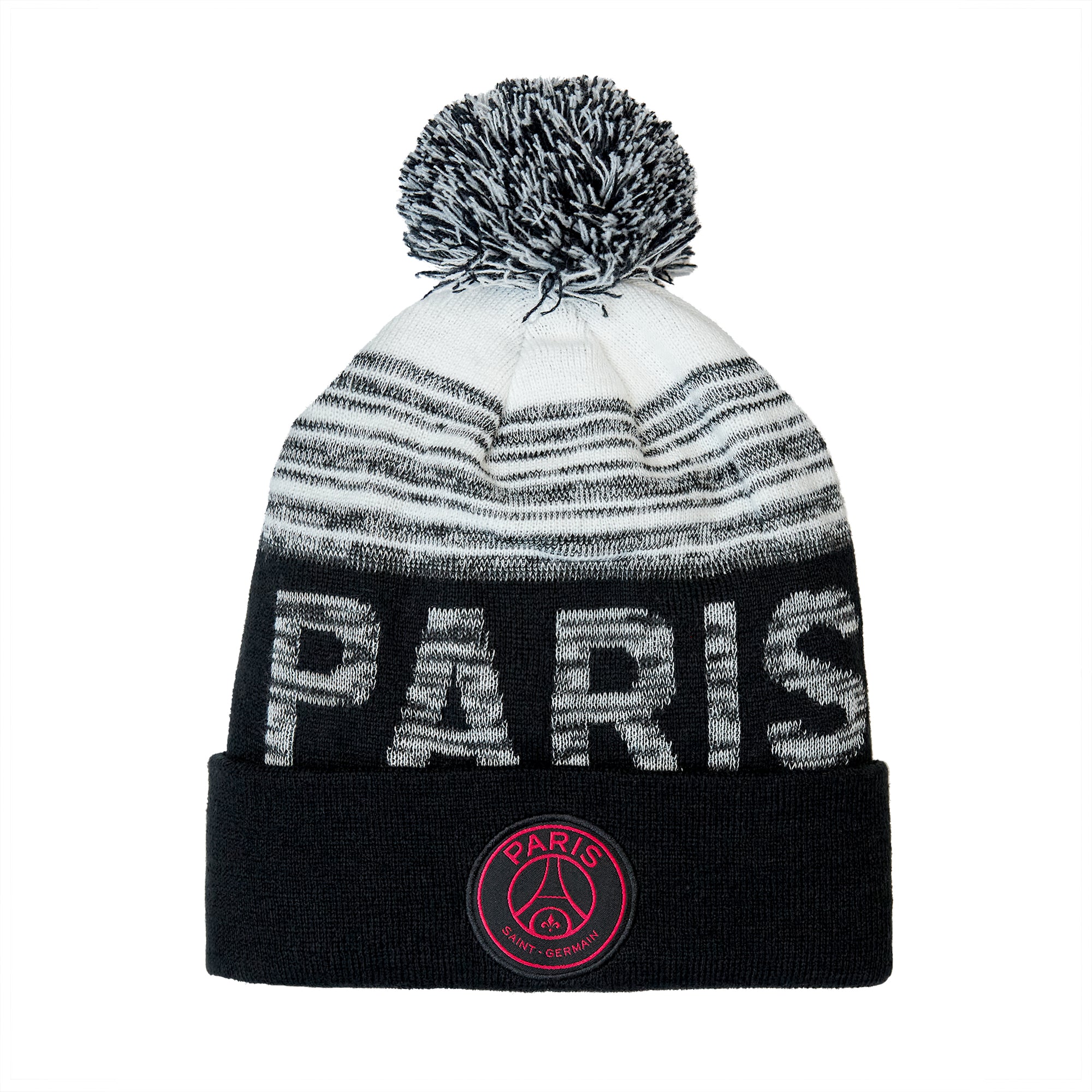 Paris Saint-Germain Black White Ombre Beanie