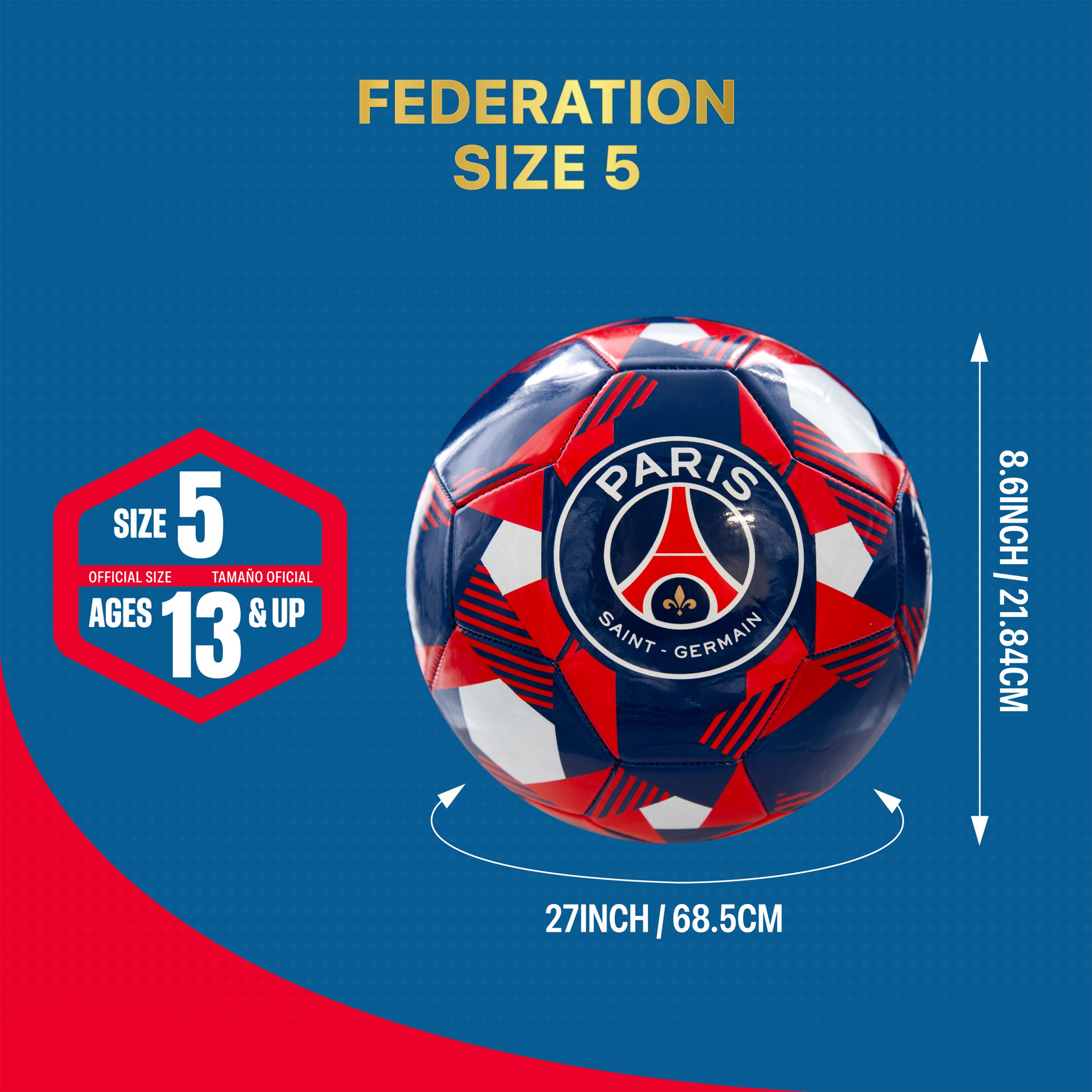 PSG Soccer Ball Detail 1