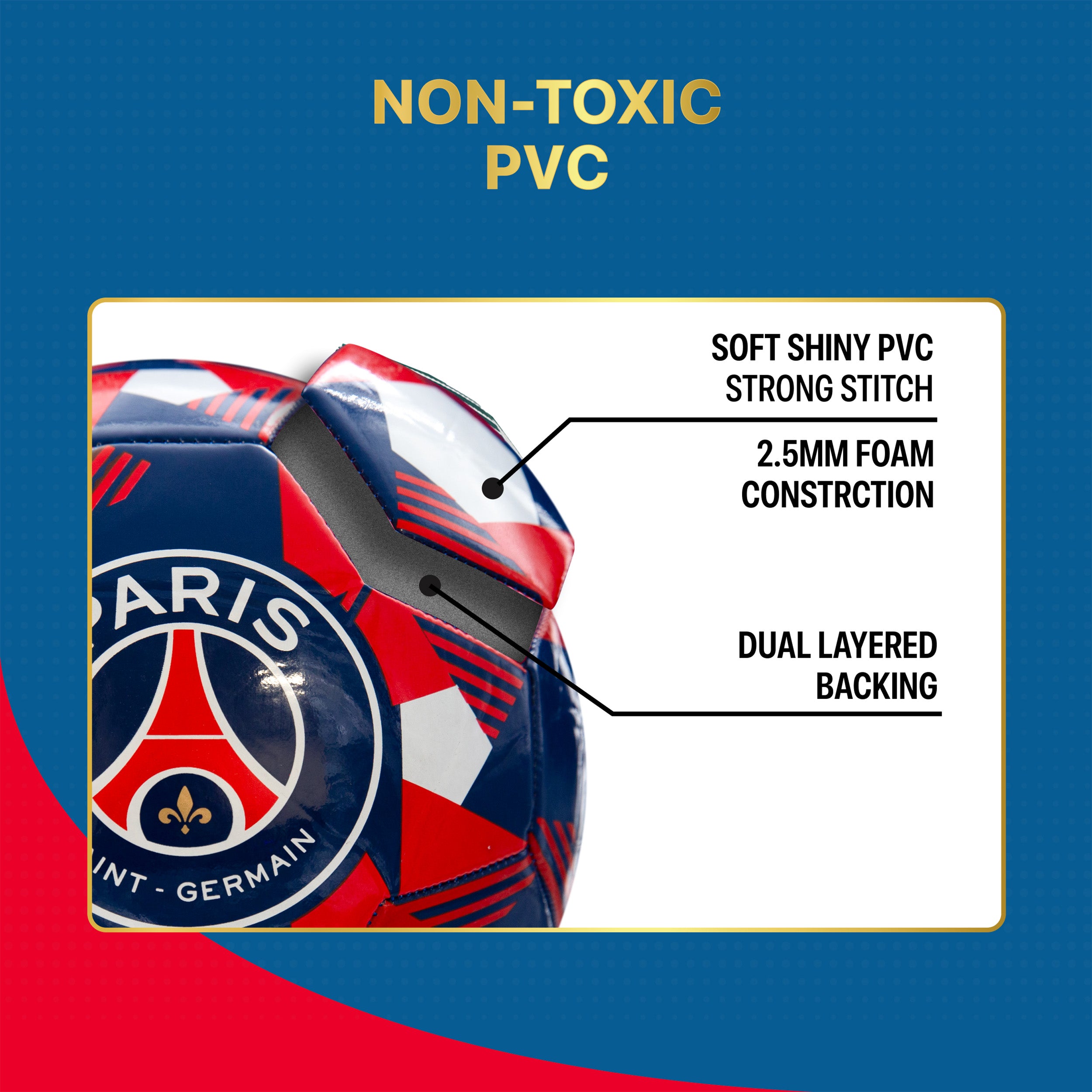 PSG Soccer Ball Detail 2