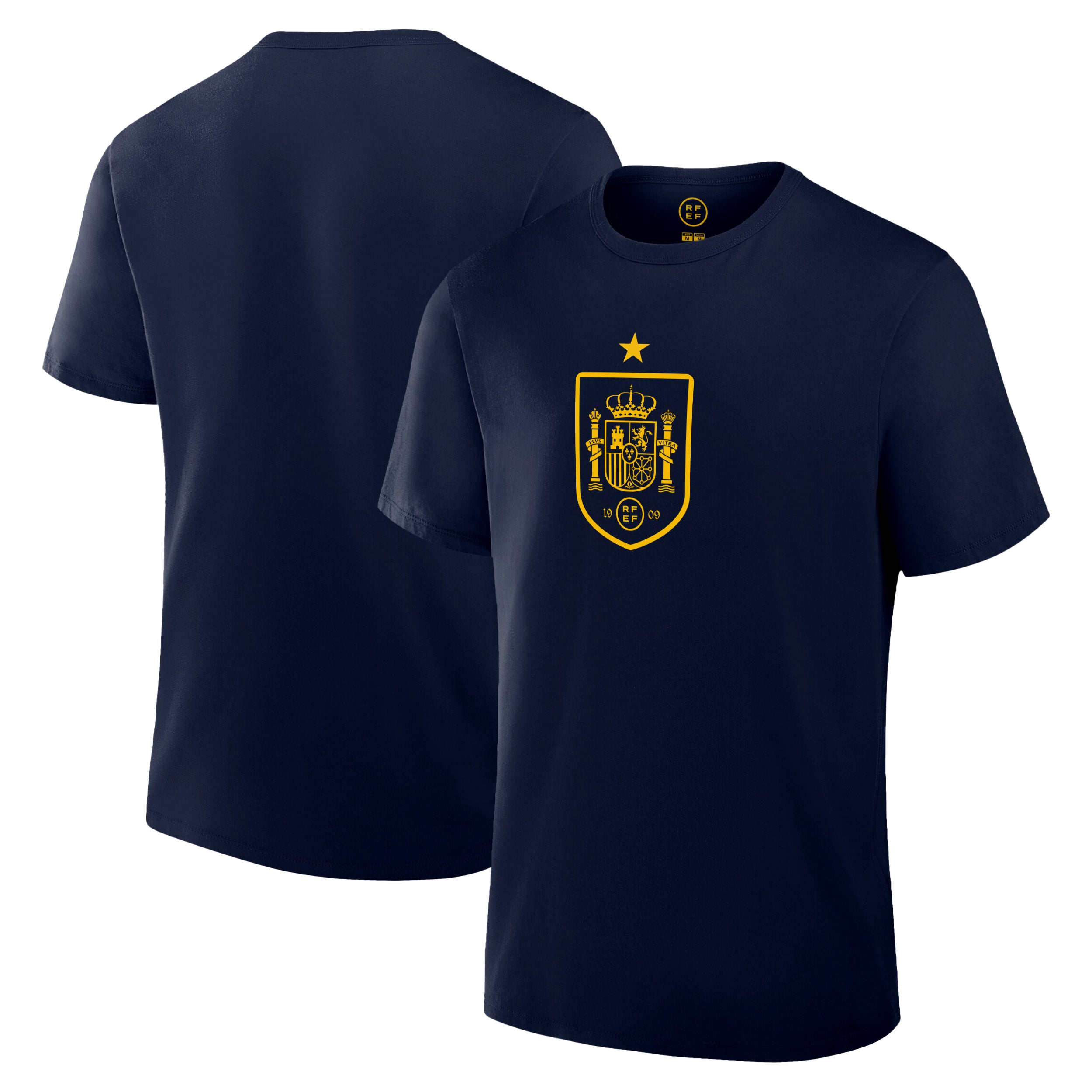 Spain T-Shirt Navy Front Back