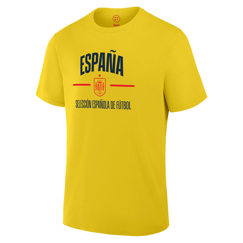 Spain T-Shirt Yellow Front