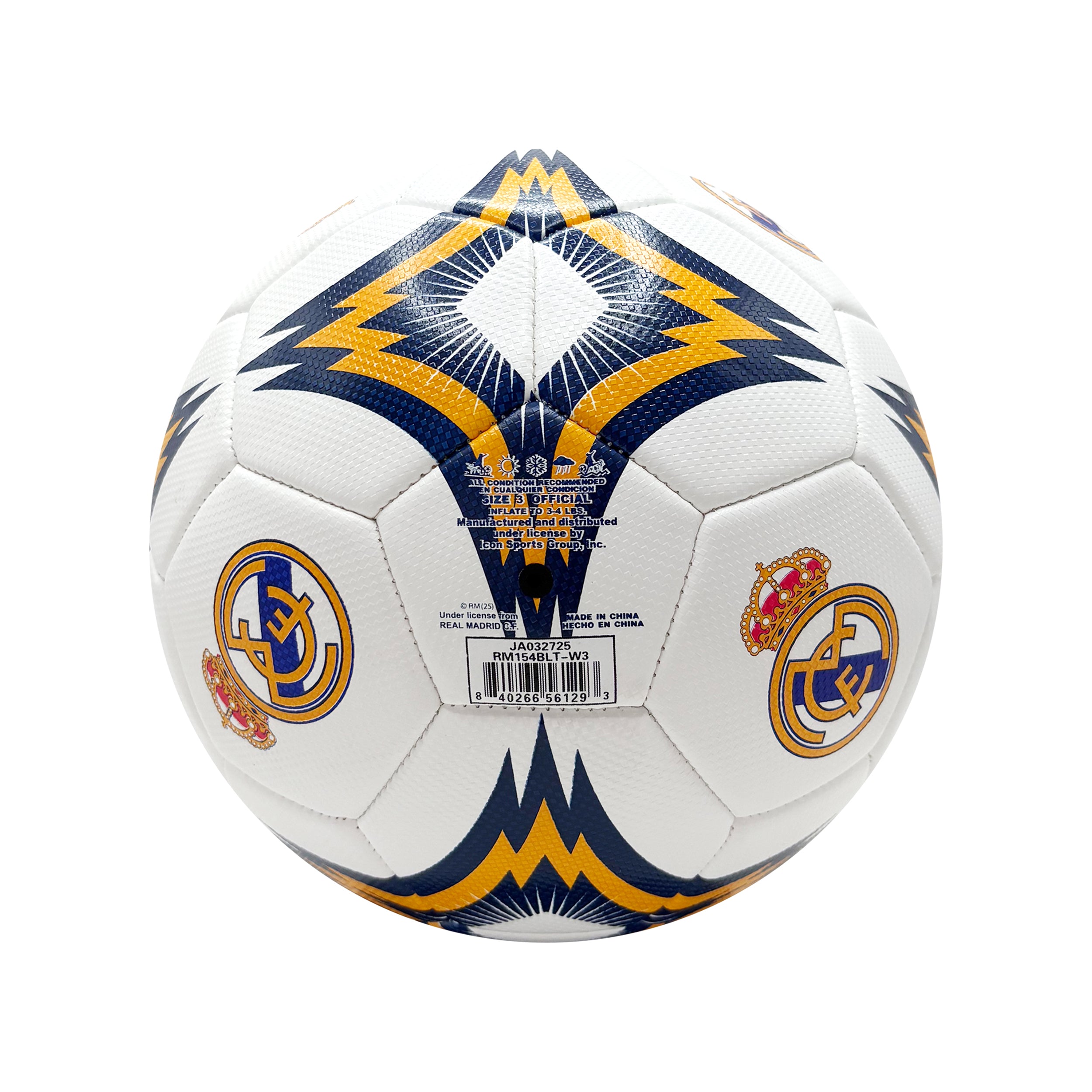 Real Madrid Soccer Ball Side 3