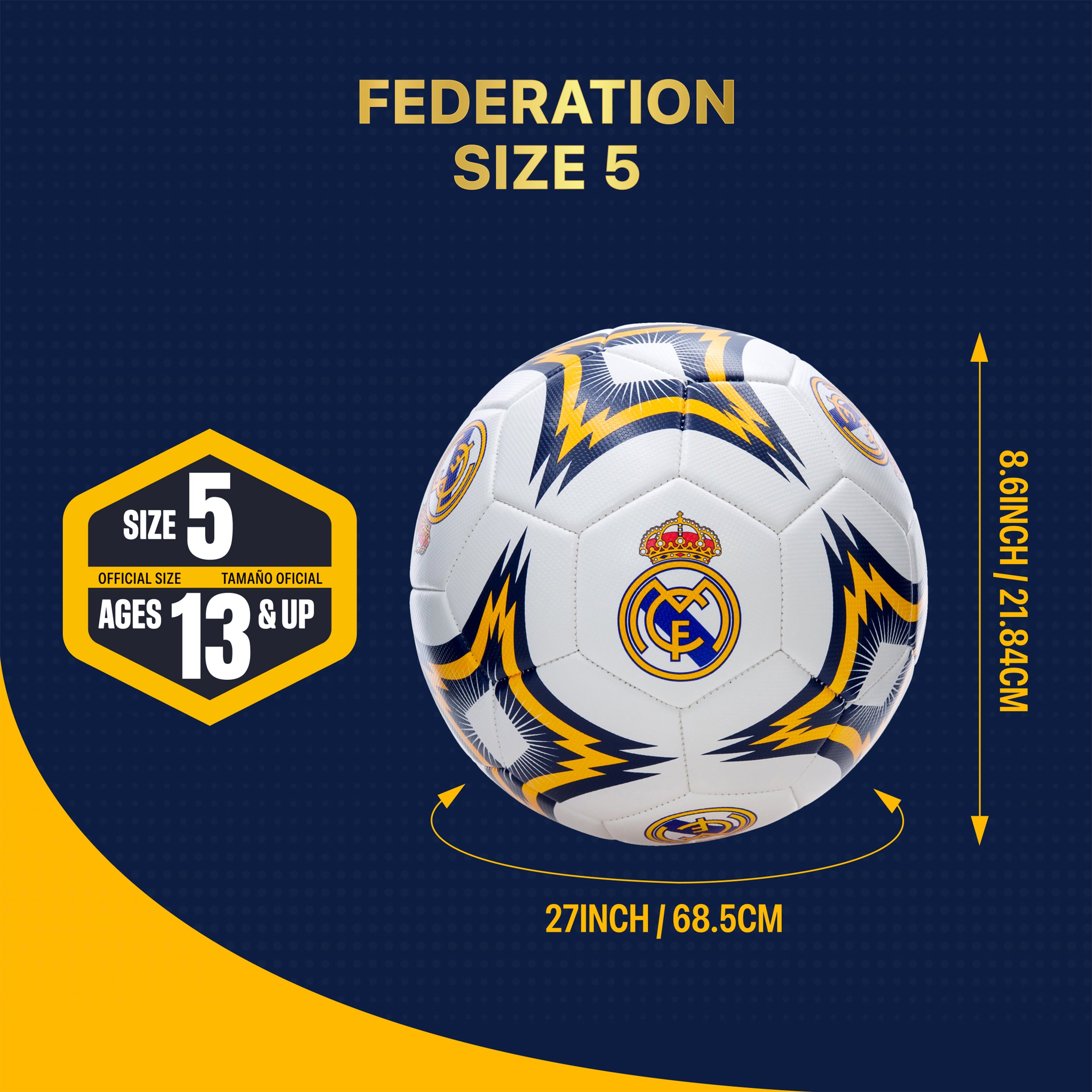 Real Madrid Soccer Ball Detail 1