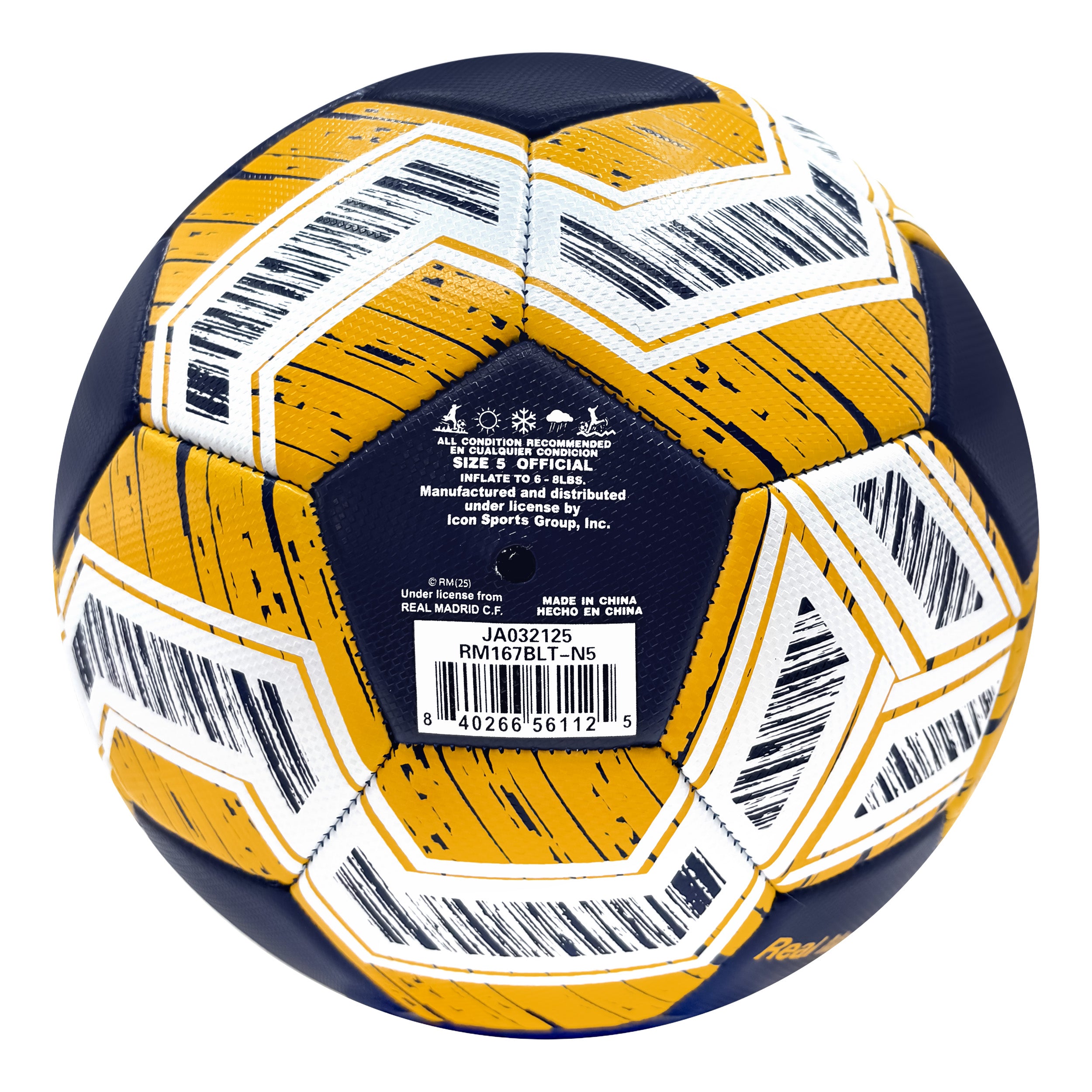 Real Madrid CF Soccer Ball Side 3
