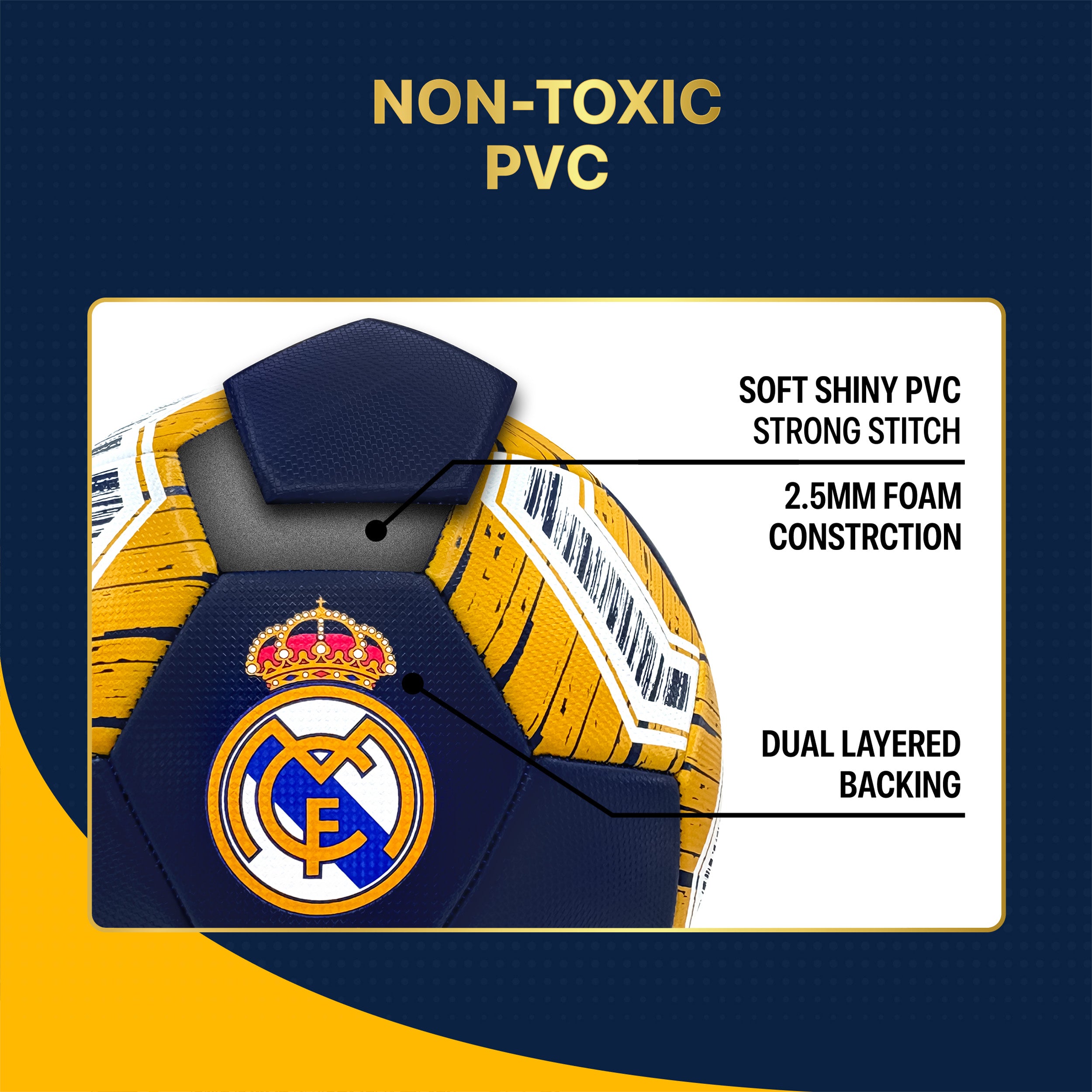 Real Madrid CF Soccer Ball Detail 2
