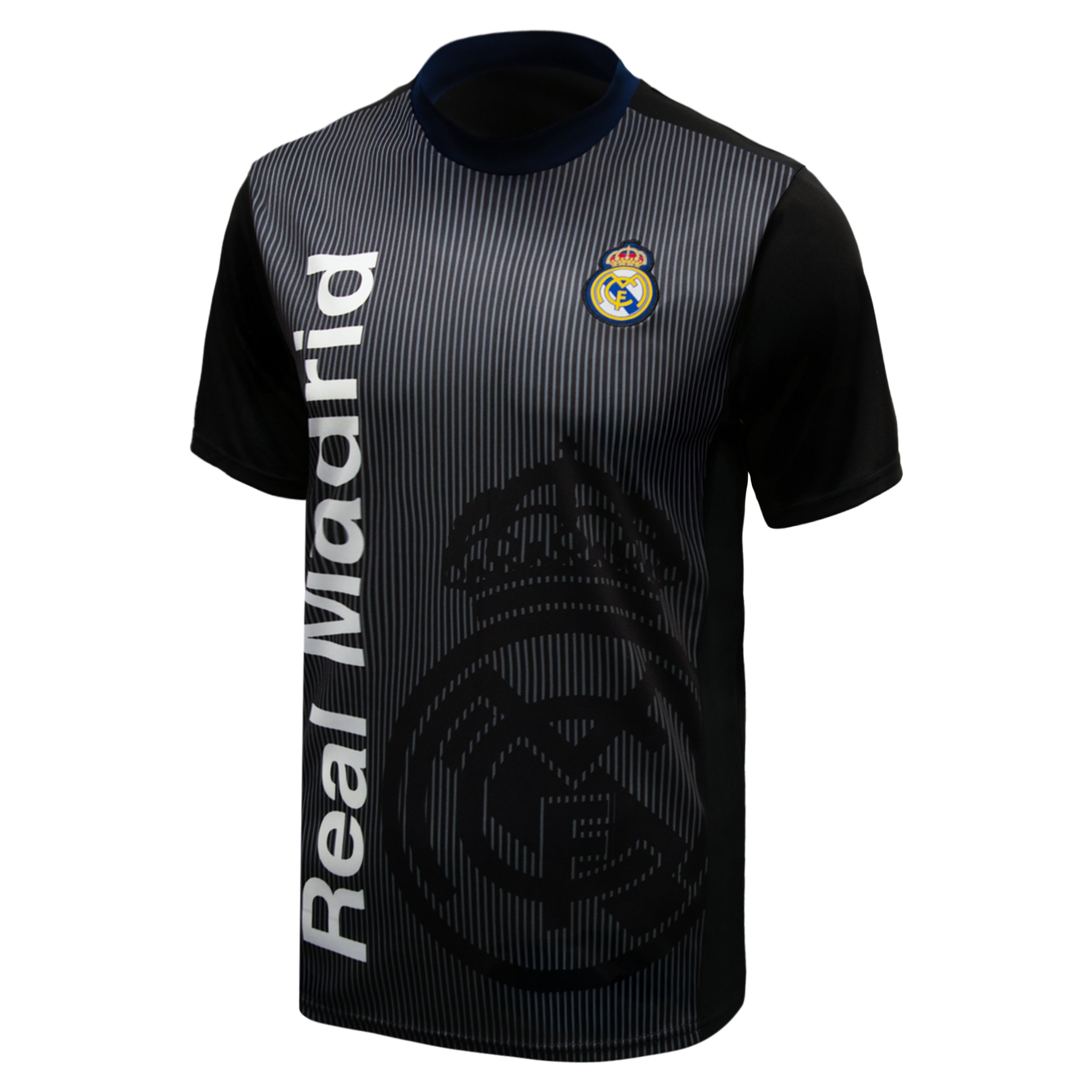 Real Madrid Black T-Shirt Front