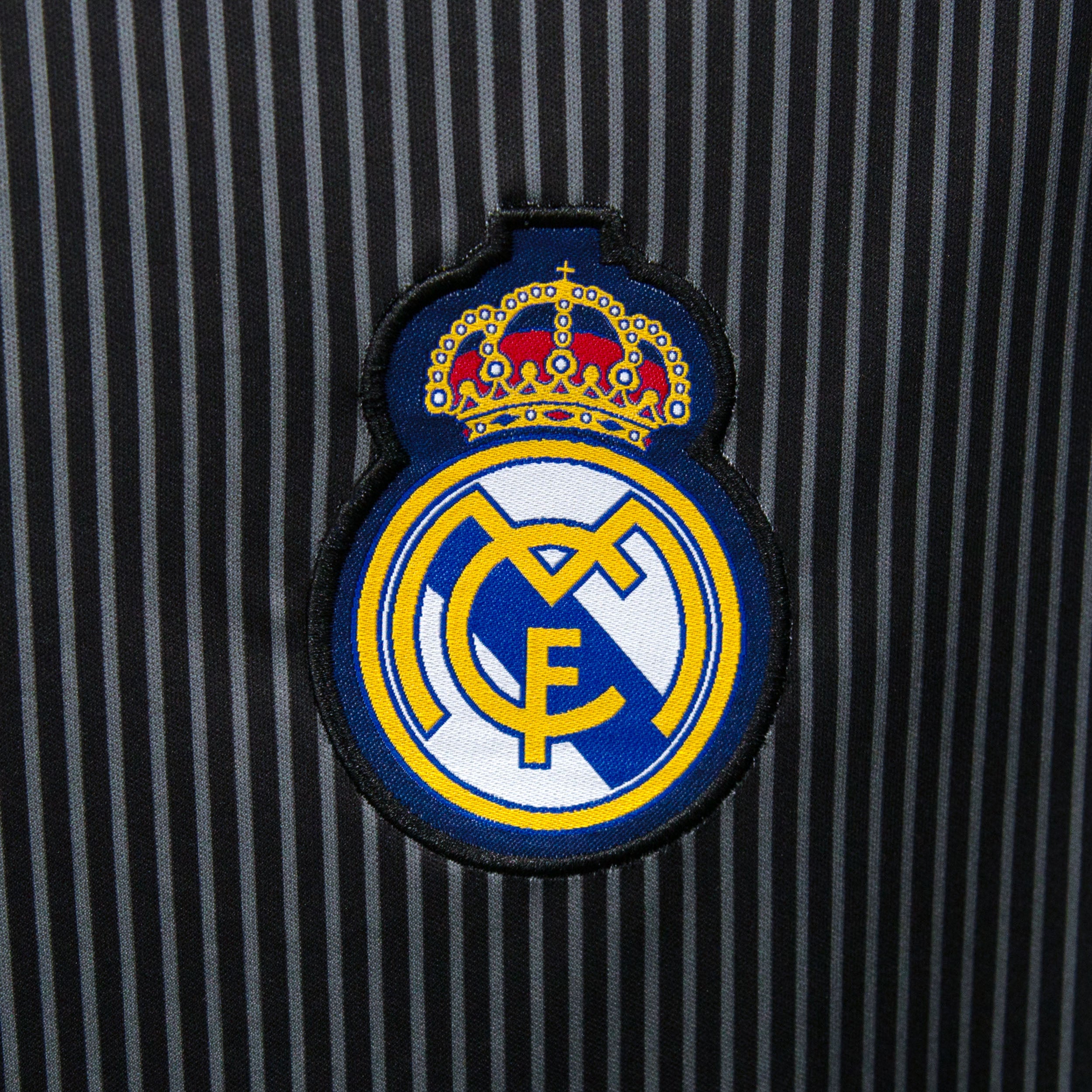 Real Madrid Black T-Shirt Detail 1