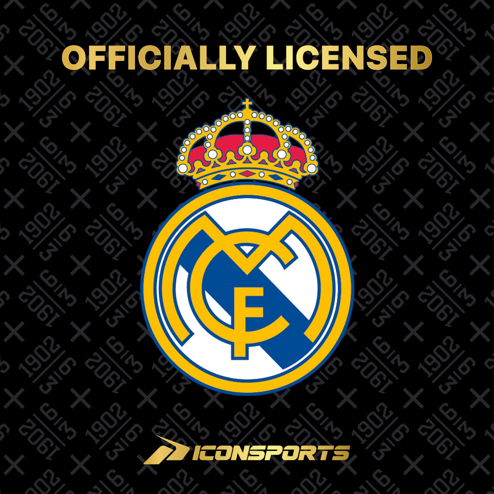 Real Madrid Black T-Shirt Logo