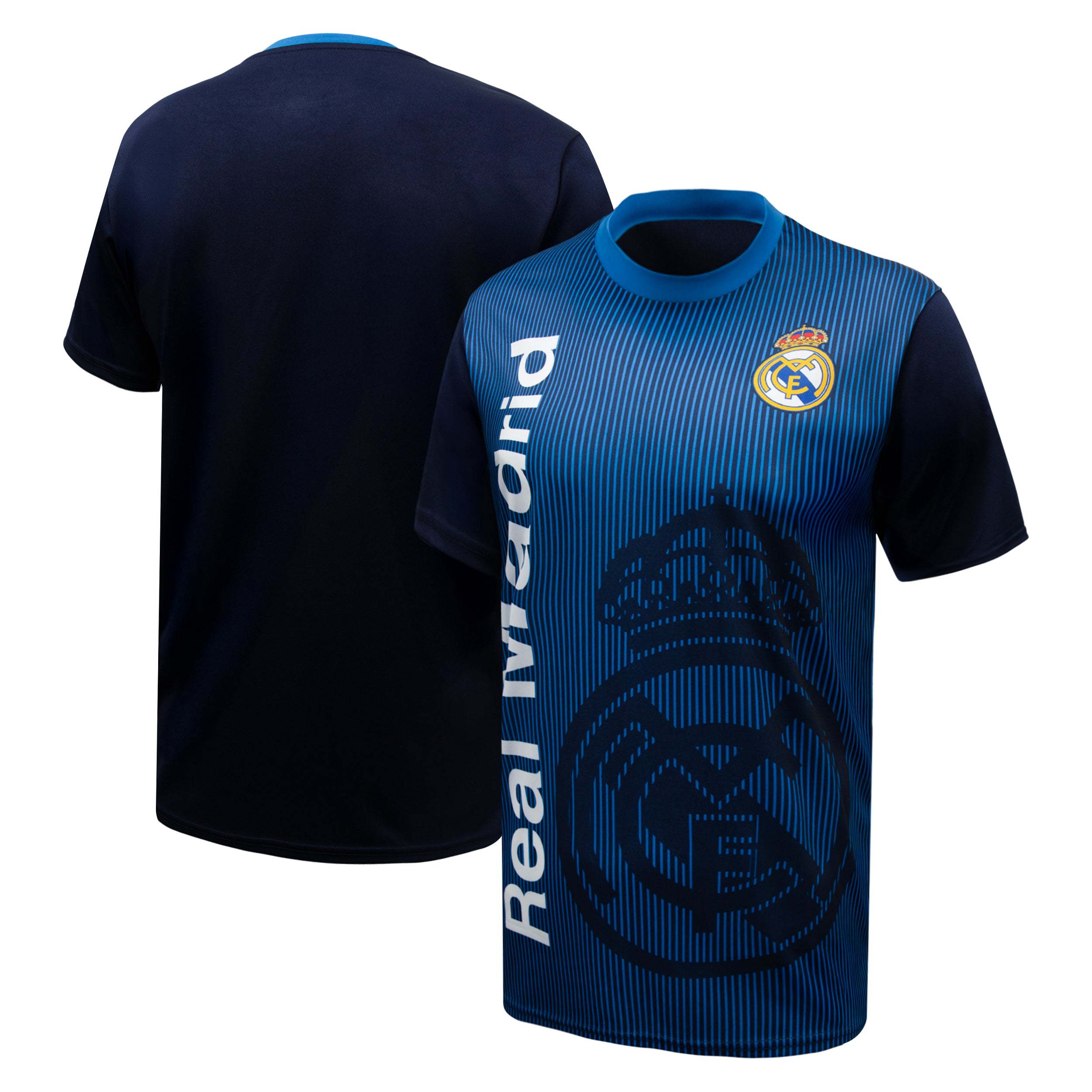 Real Madrid Navy T-Shirt Front Back