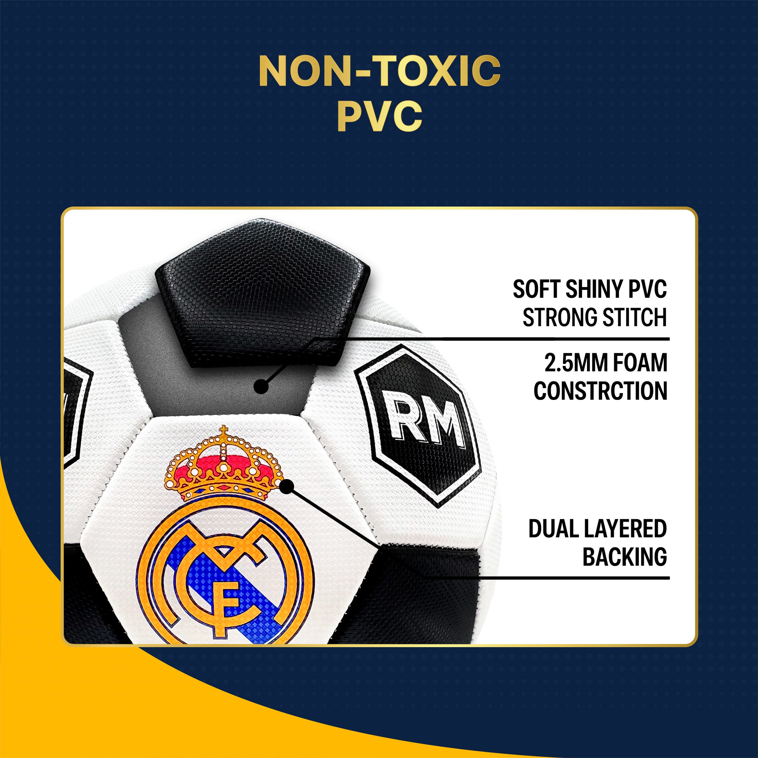 Real Madrid CF Soccer Ball Detail 2