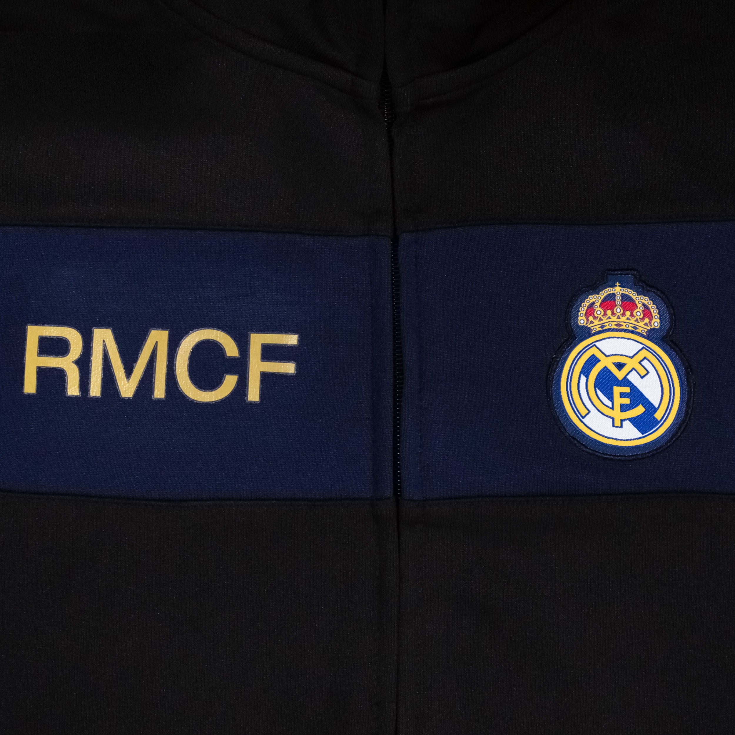 Real Madrid Track Jacket Front Back Navy