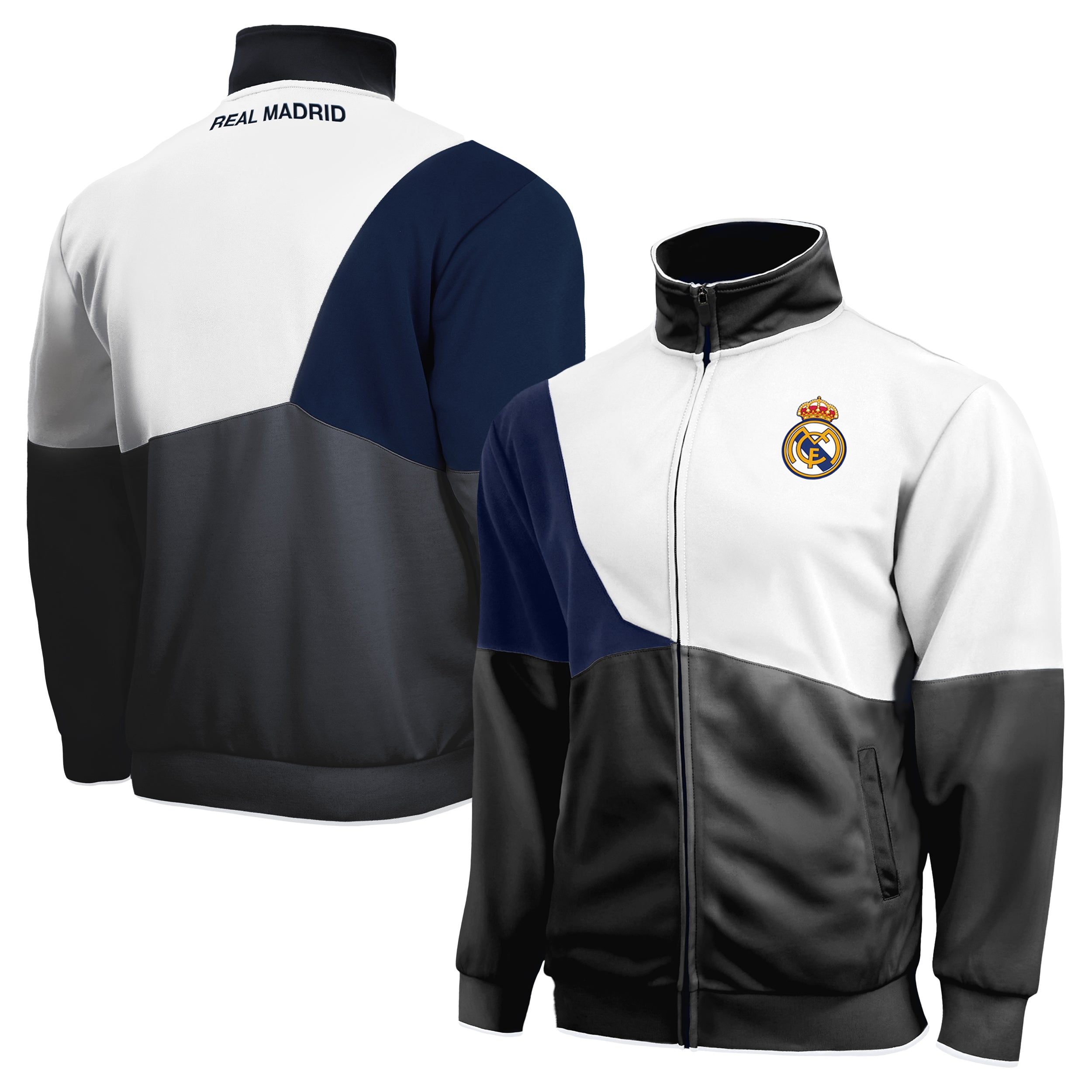 Real Madrid CF Track Jacket Front Back