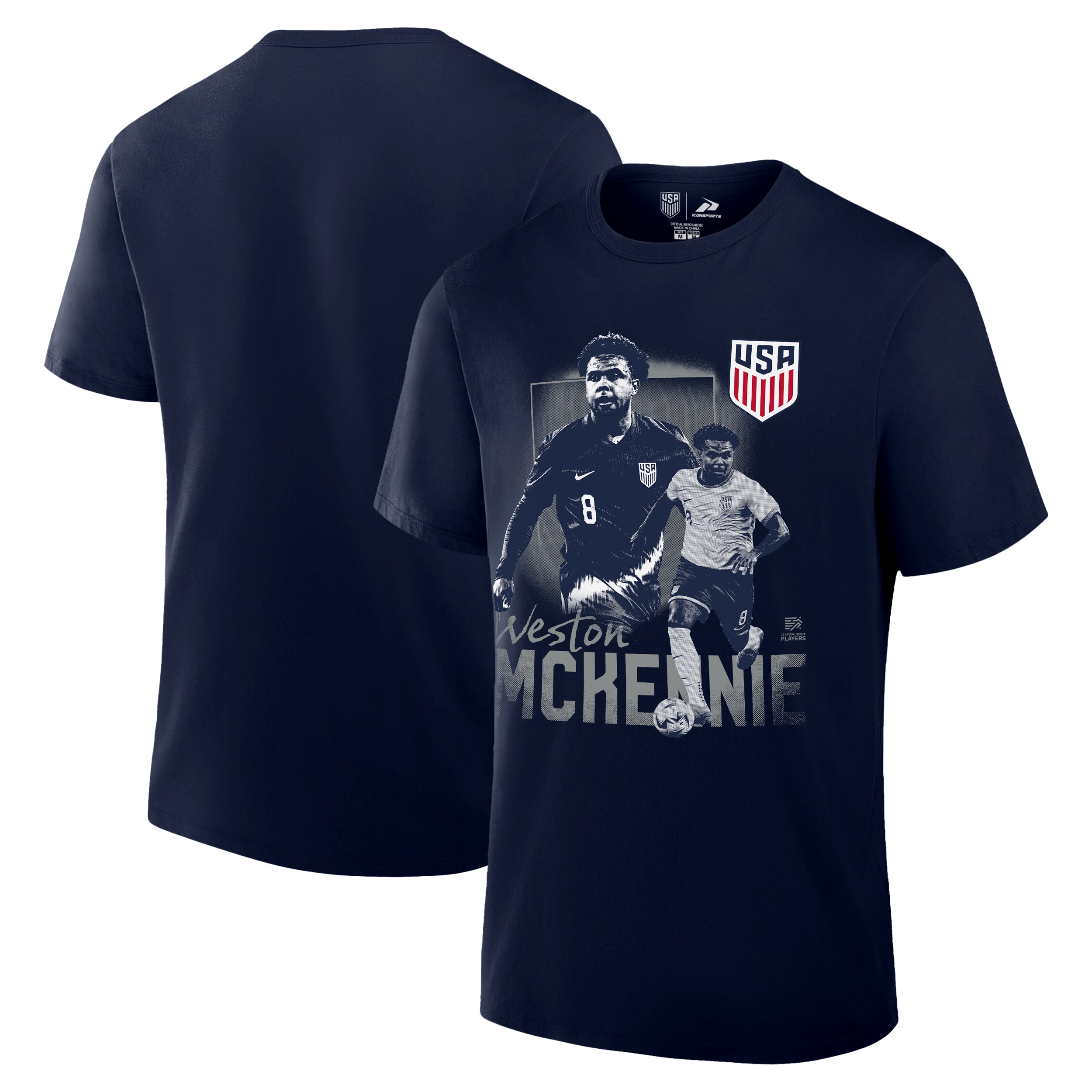 Men National Team Weston Navy Shirt Front Back