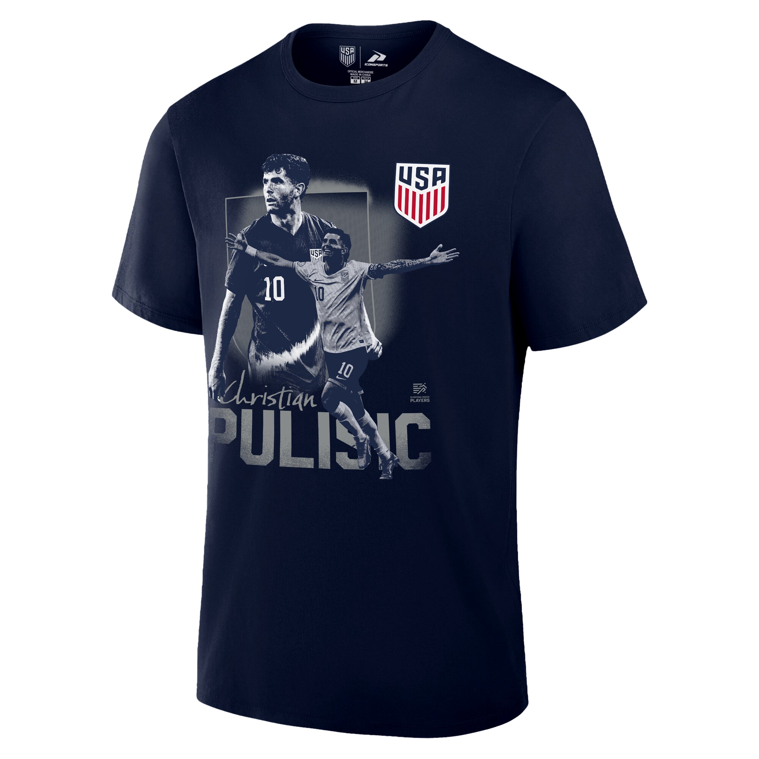 Men National Team Pulisic Navy Shirt Front