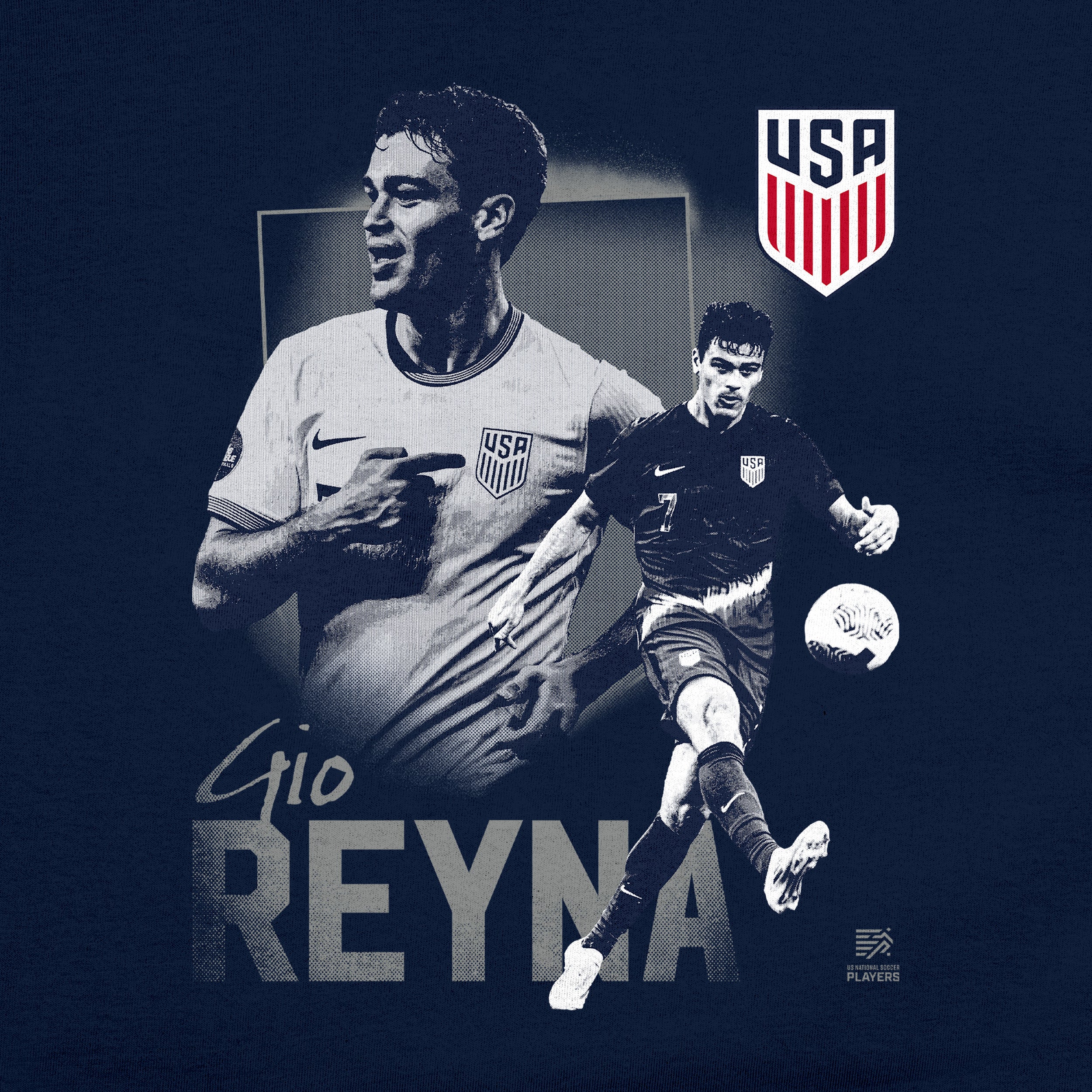 Men National Team Reyna Navy Shirt Detail 1