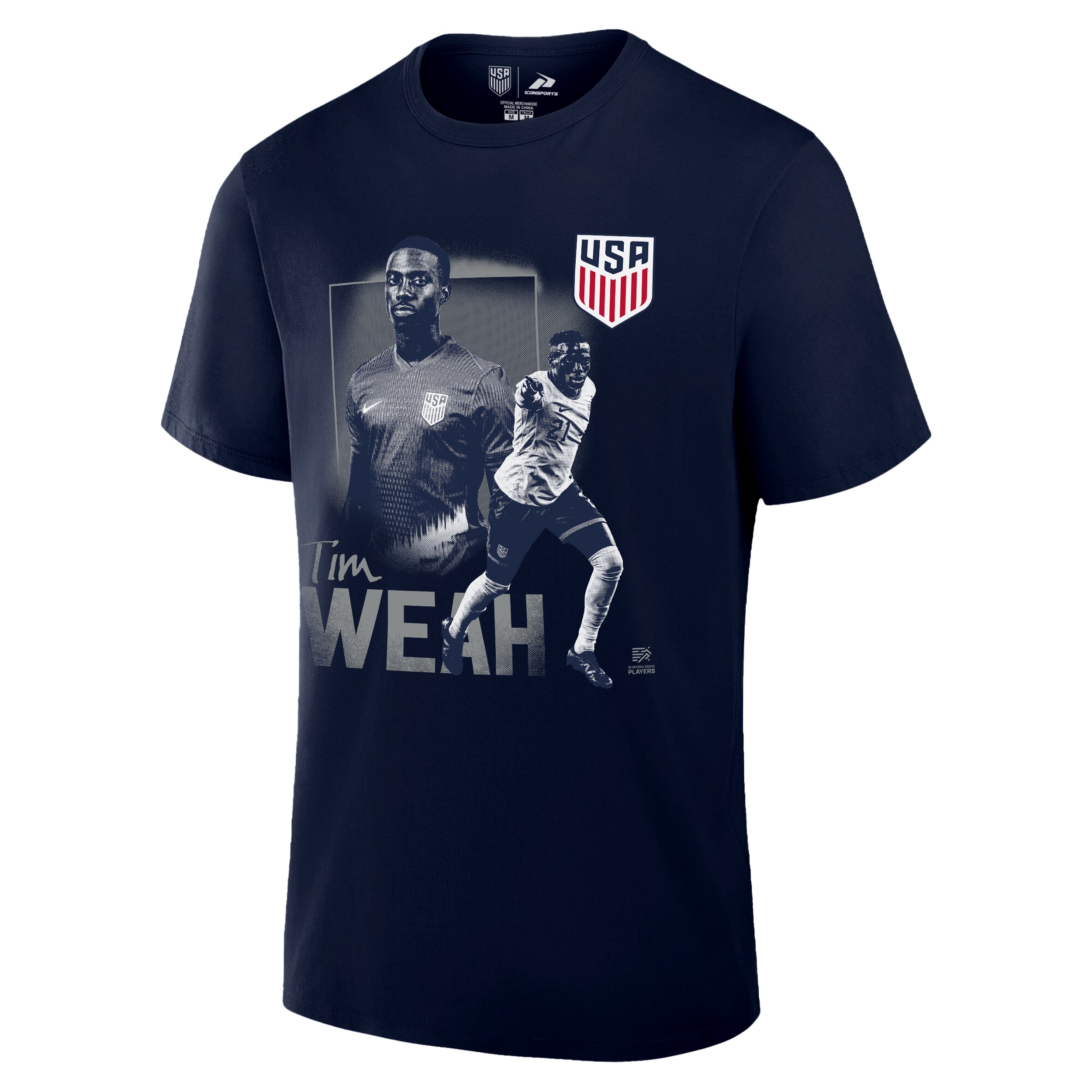 Men National Team Weah Navy Shirt Front