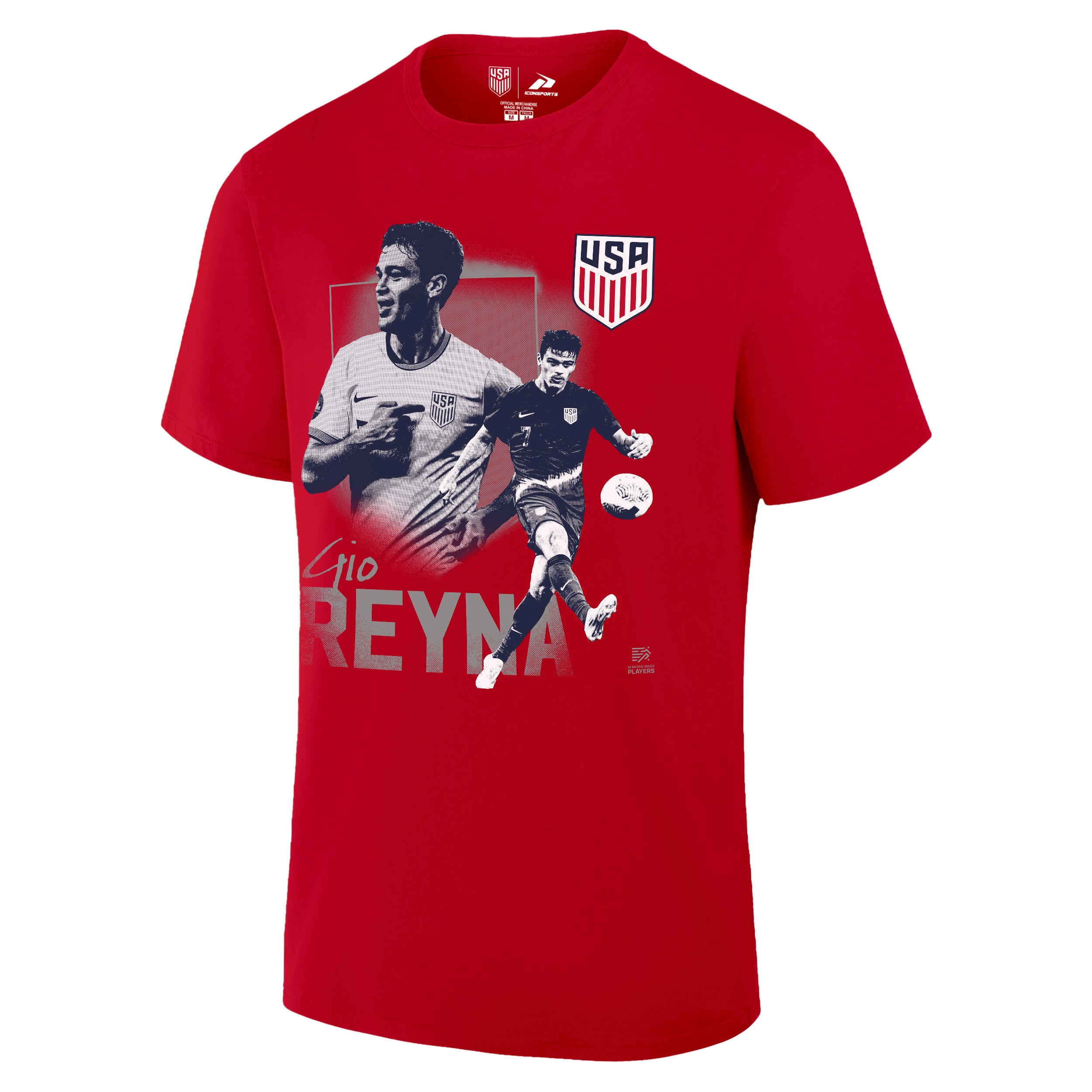 Men National Team Reyna Red Shirt Front