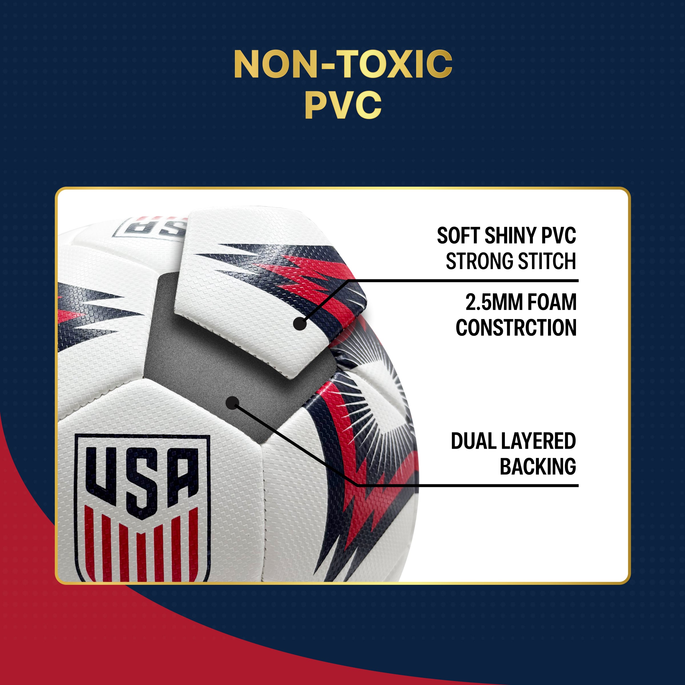 US Men's National Team Soccer Ball Detail 2