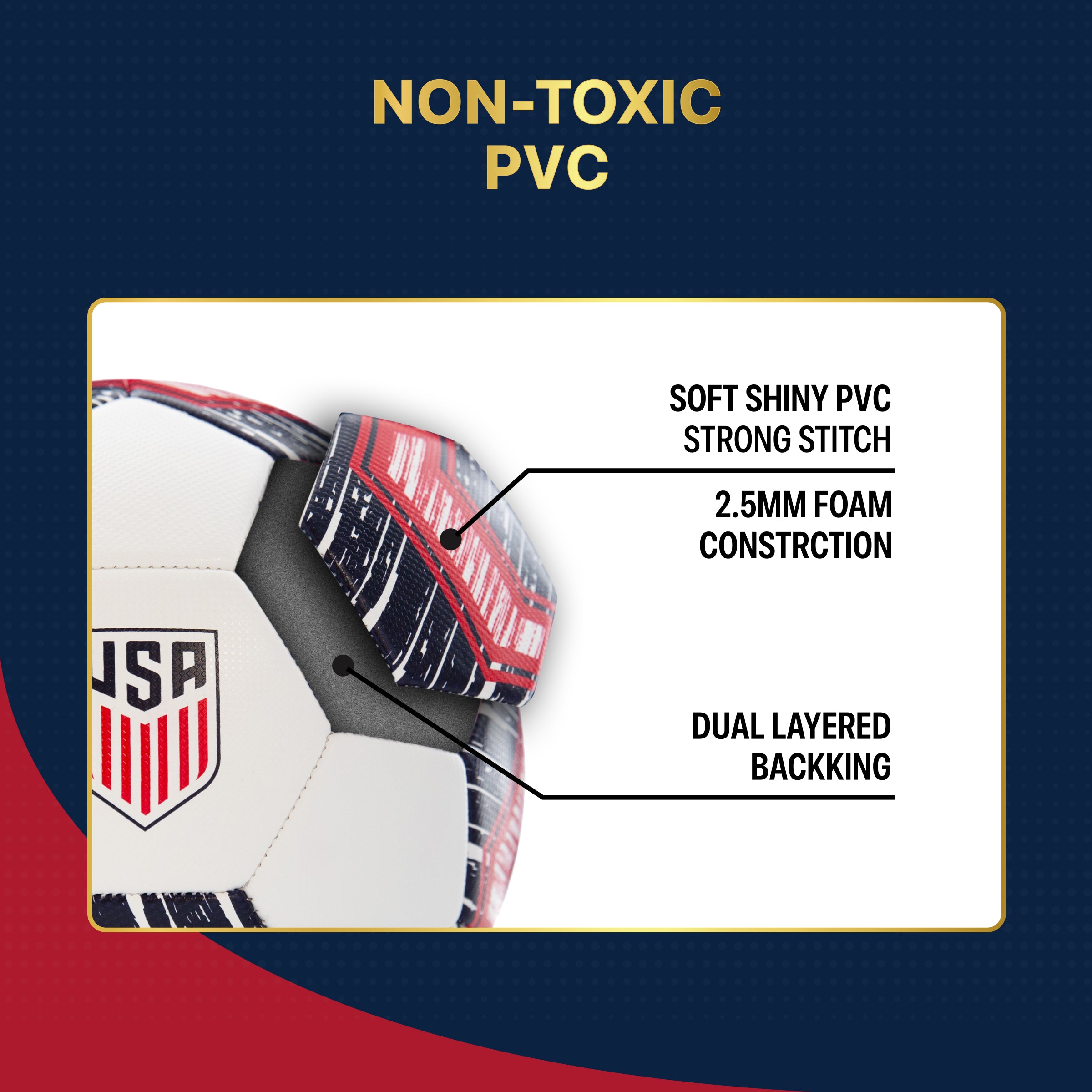US Men National Team Soccer Ball Detail 2