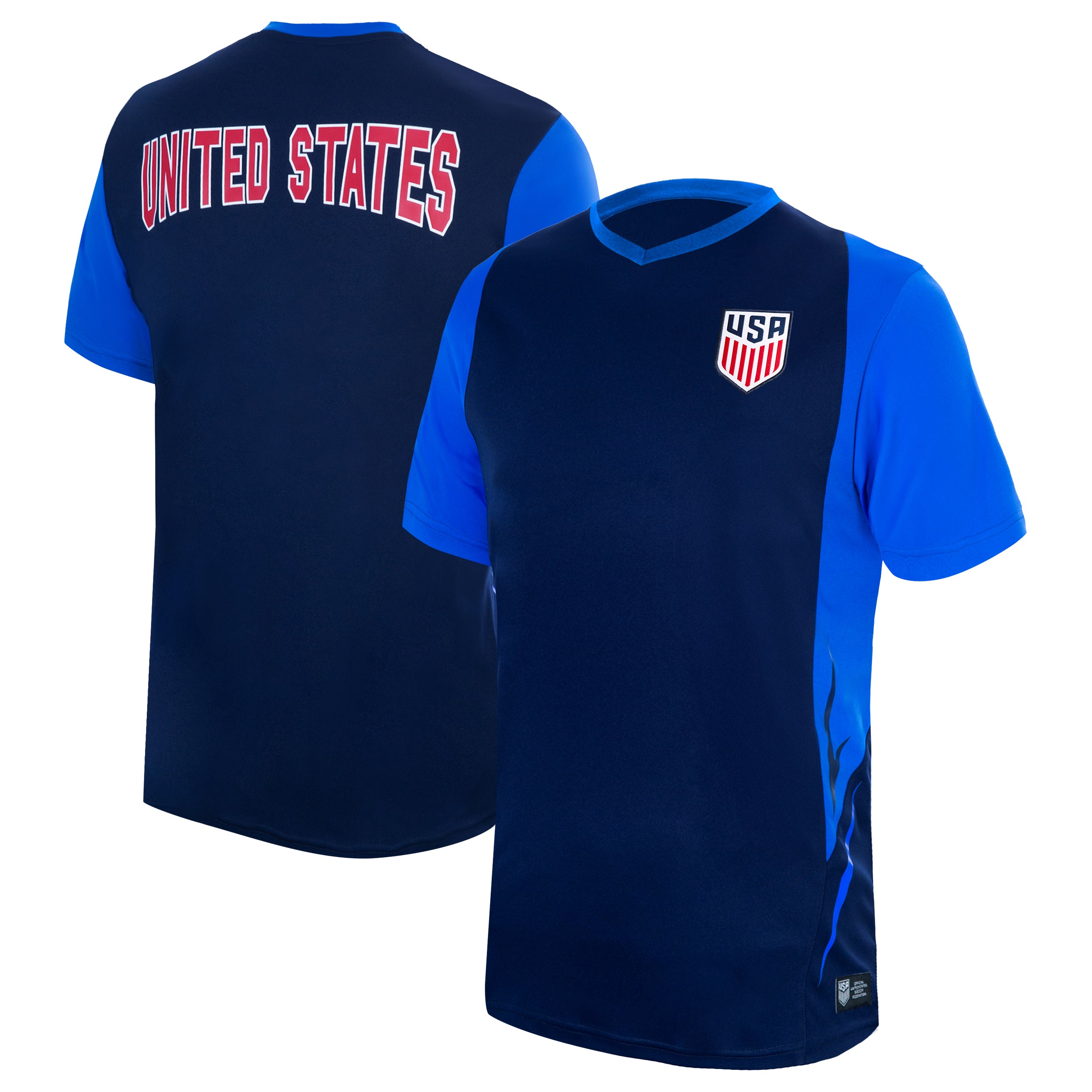 US Men's National Team Shirt Navy Front Back