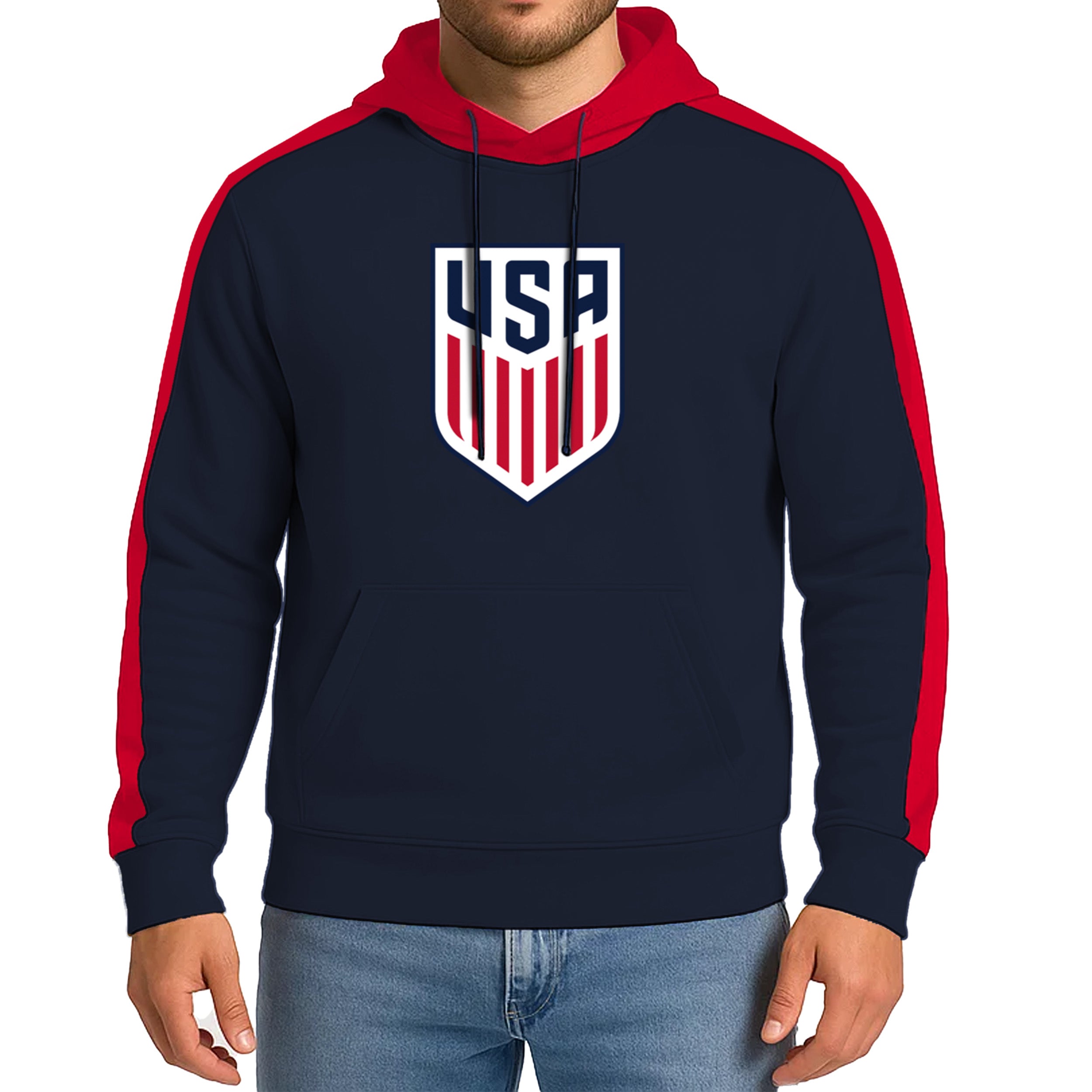 US Men's National Team  Navy Hoodie Model