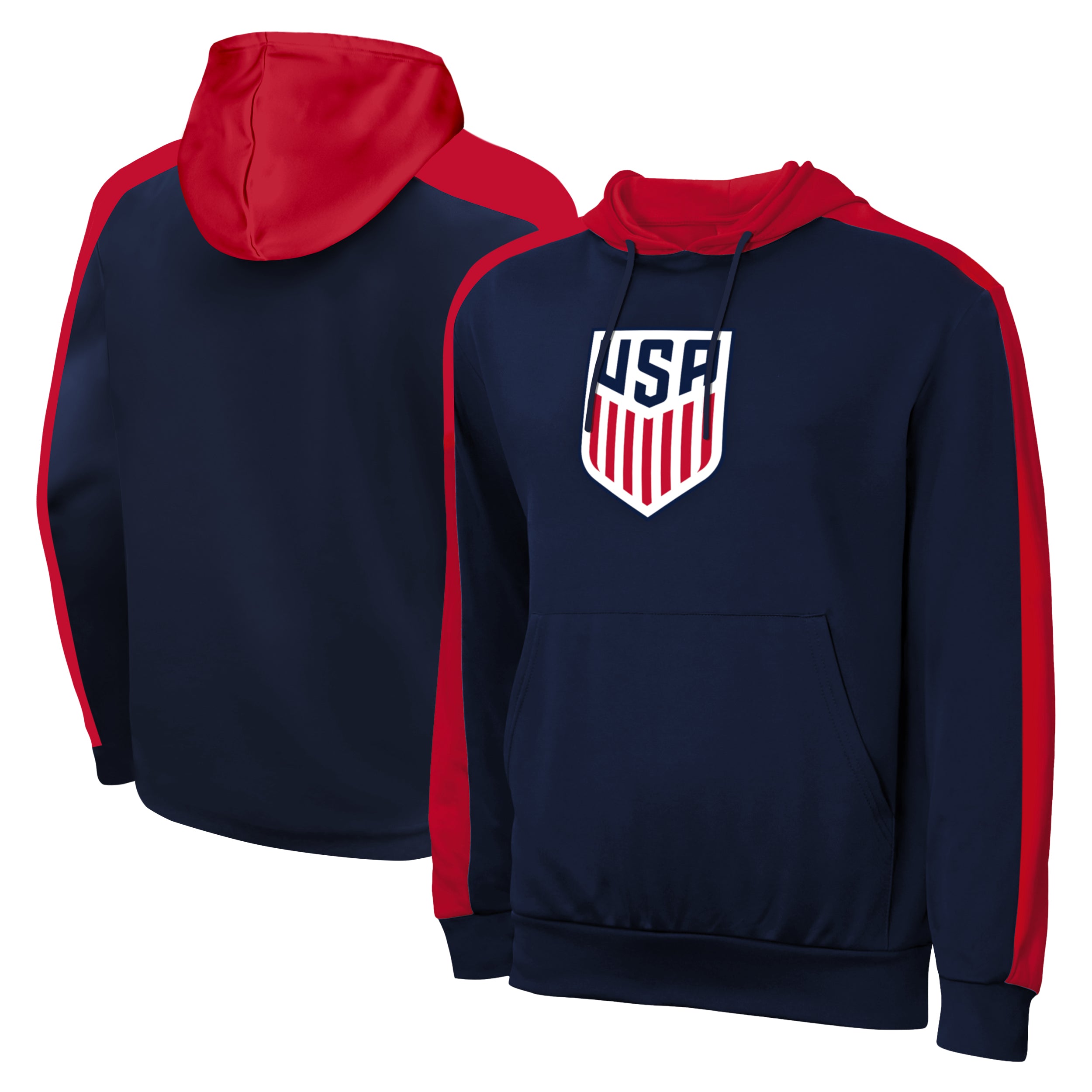 US Men's National Team  Navy Hoodie Front Back