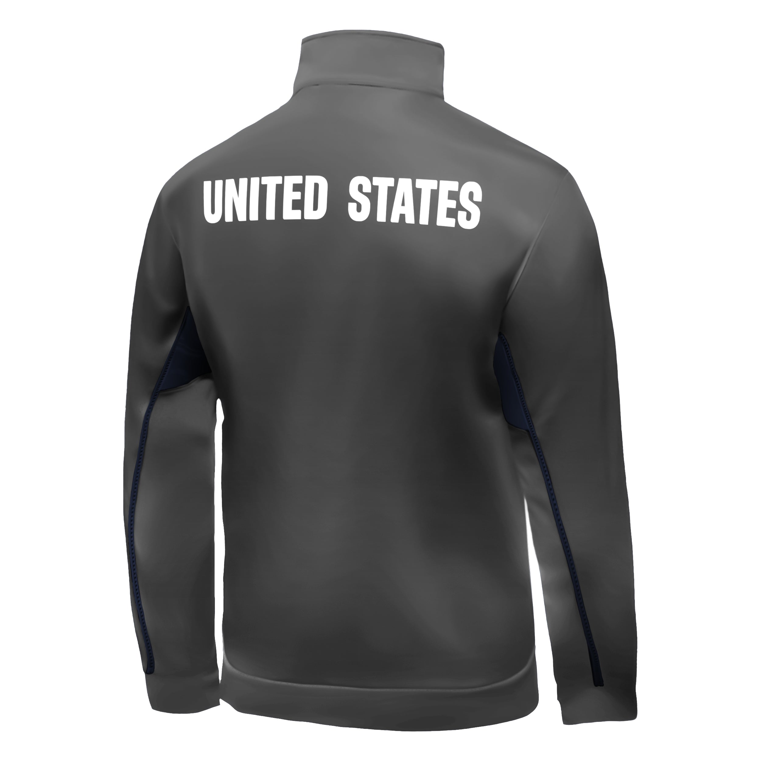 US Men's National Team Track Jacket Grey Back