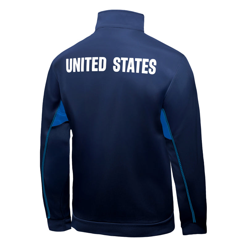 US Men's National Team Track Jacket Blue Back