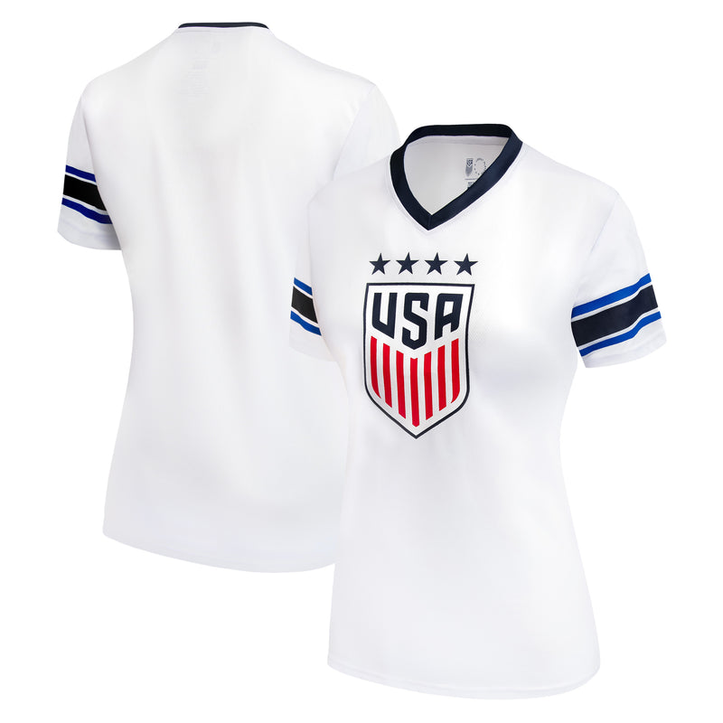 US Women's National Team White Front Back