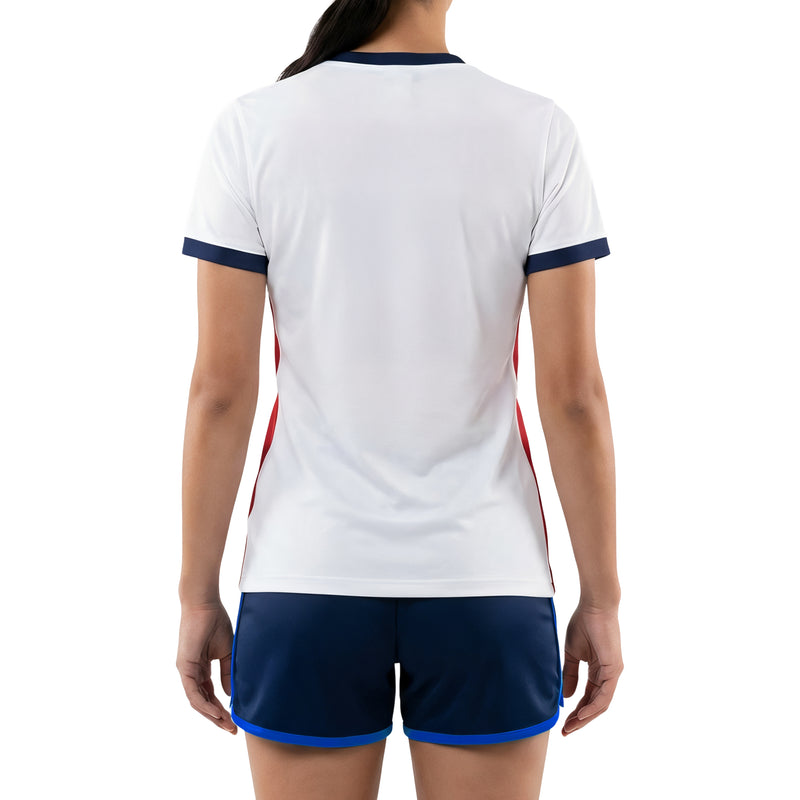 white/red jersey