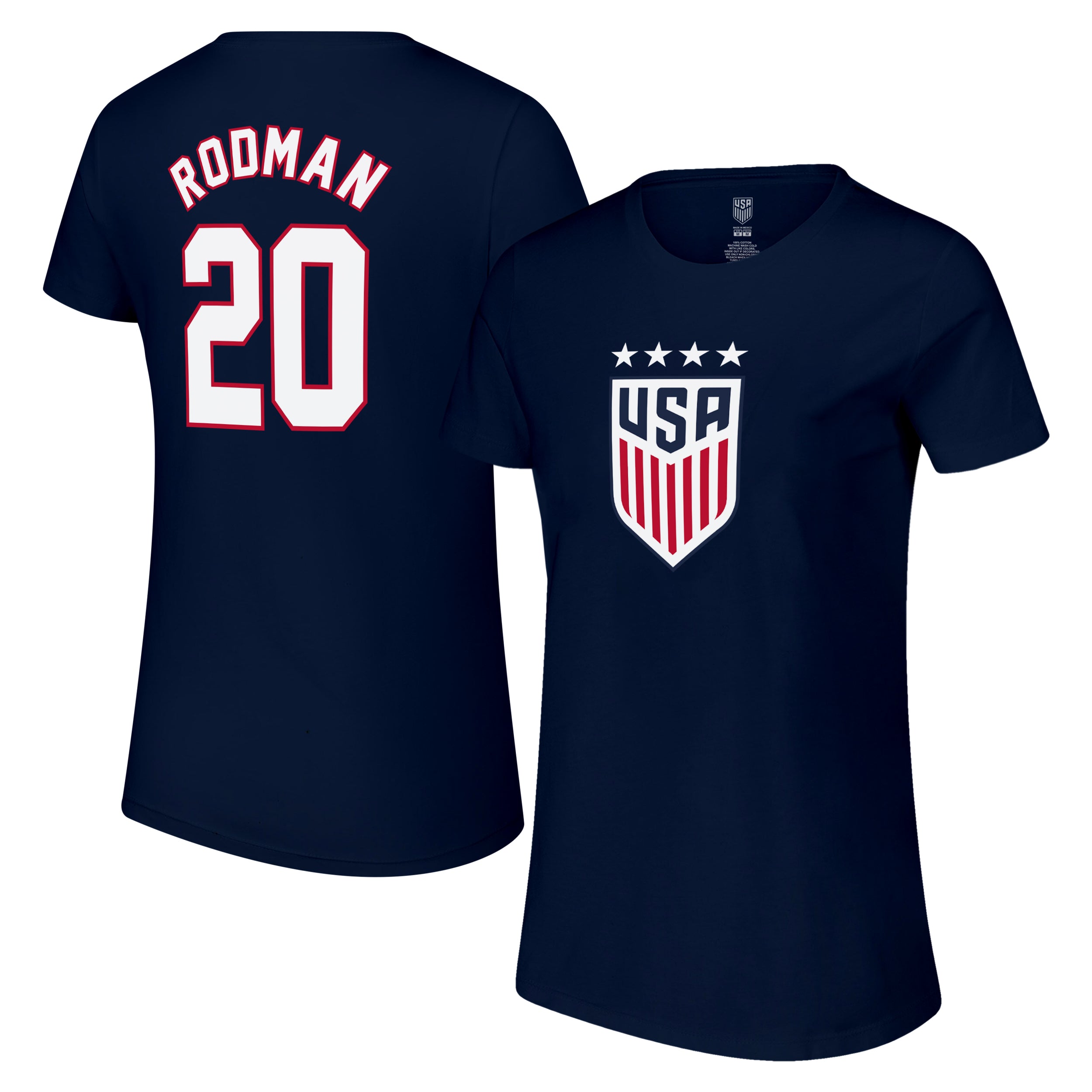 US Women's National Team Shirt Front Back