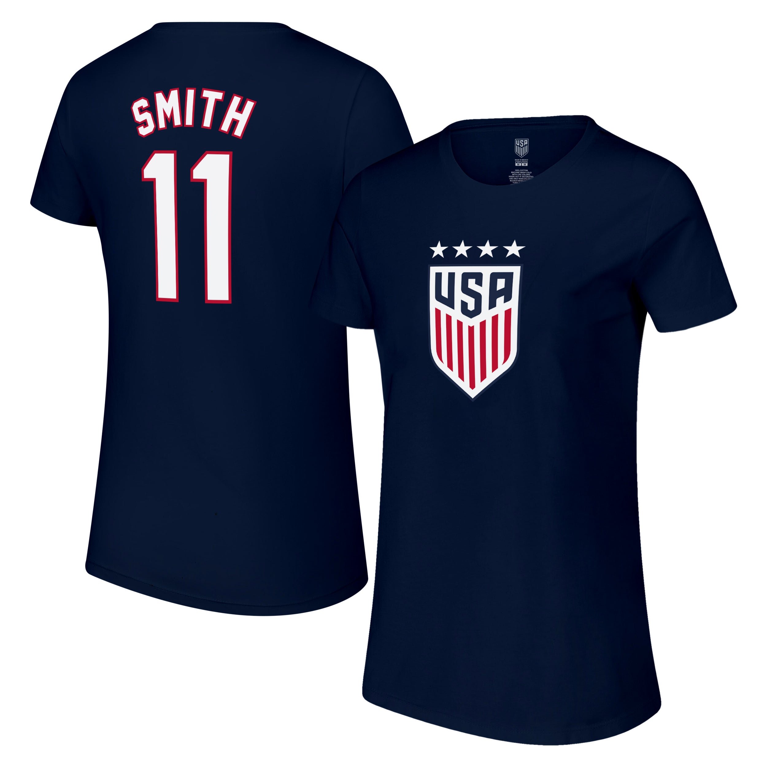 US Women's National Team Shirt Front Back