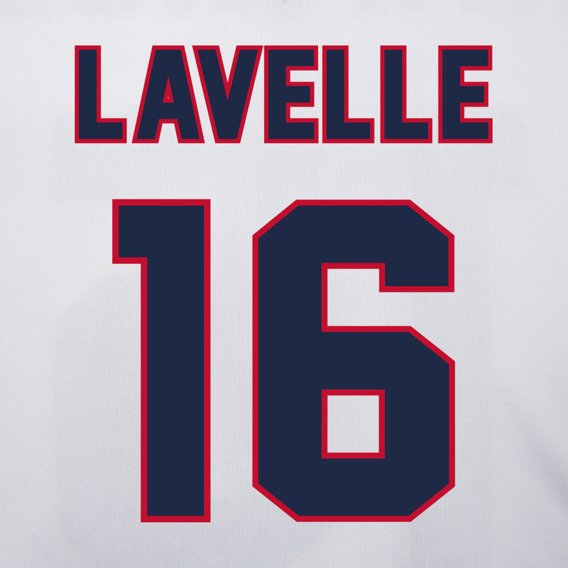 white/red jersey