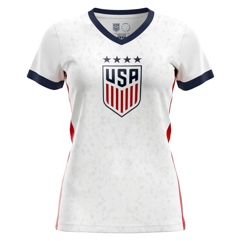 white/red jersey