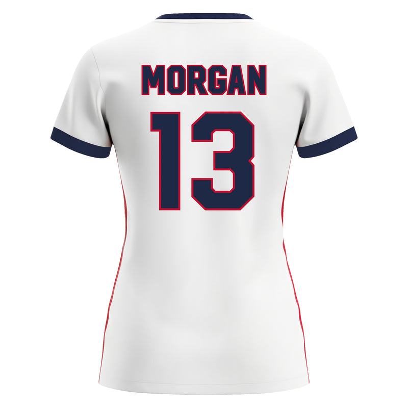 white/red jersey