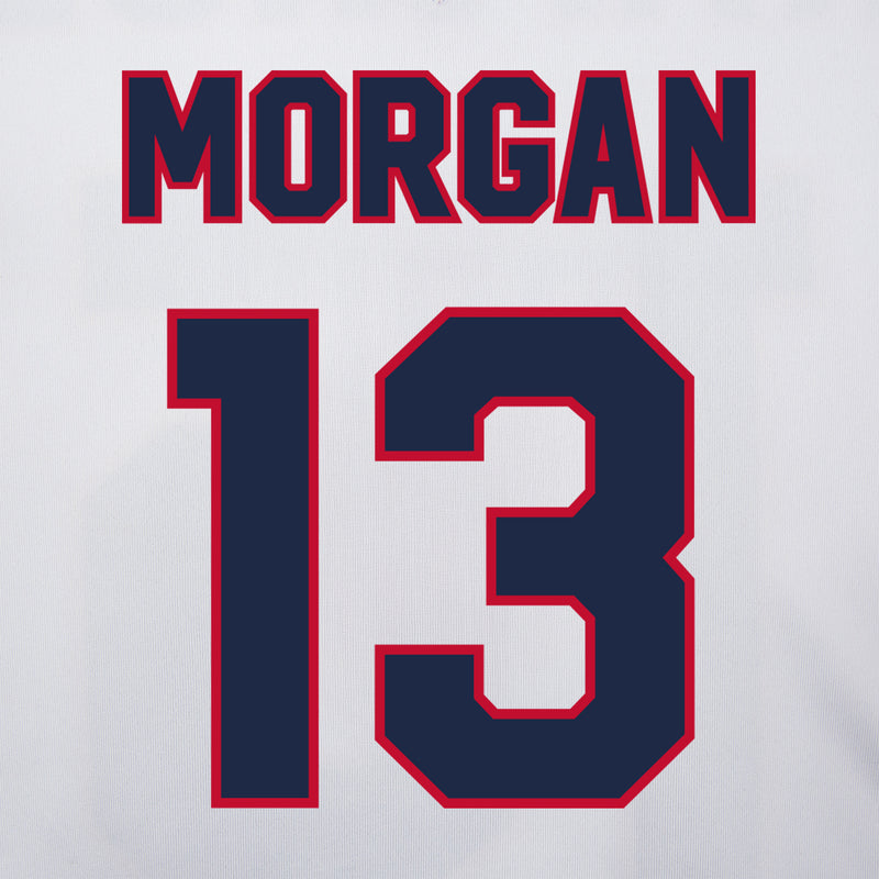 white/red jersey