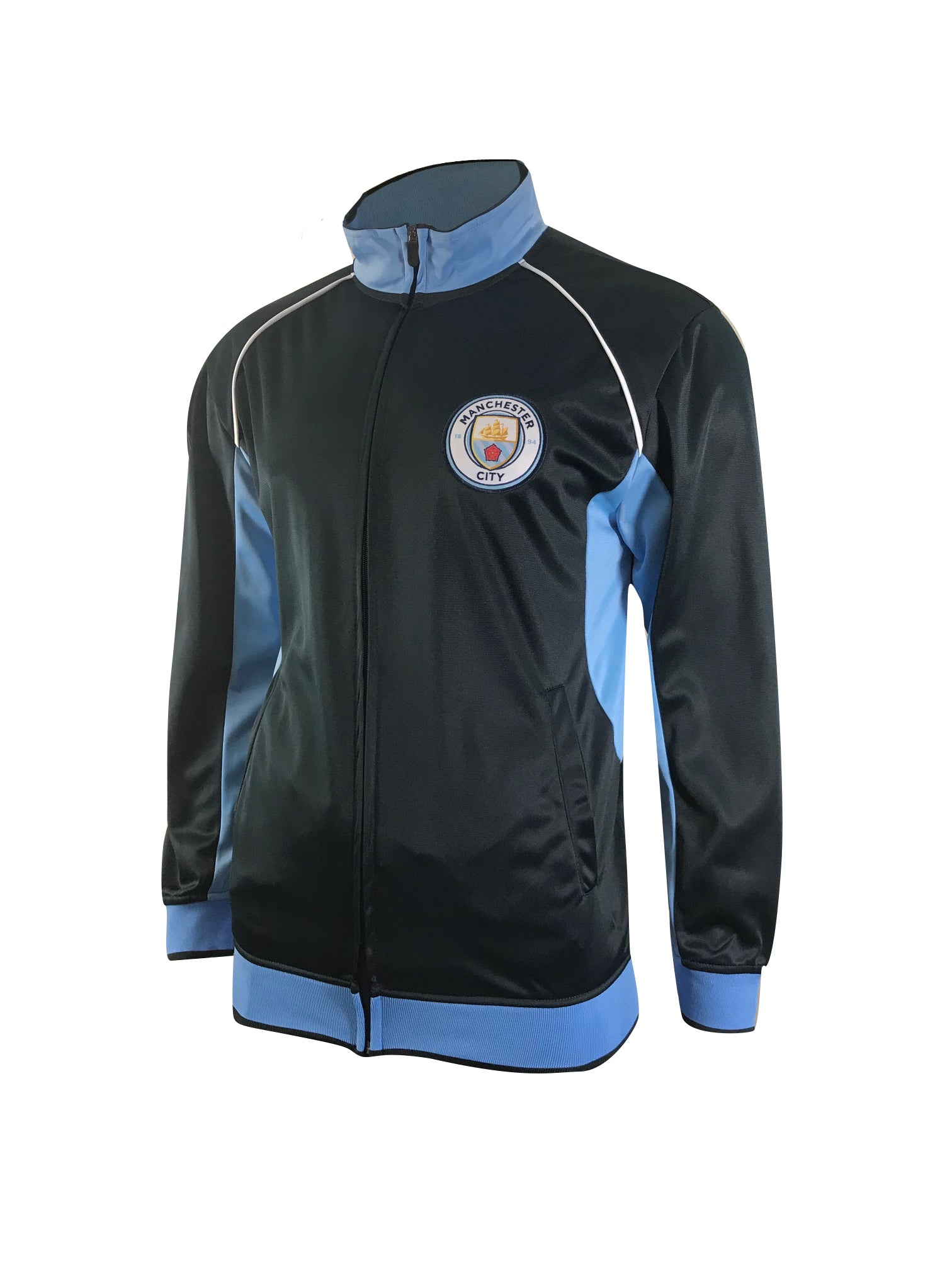 Manchester City FC Men's Full Zip Track Jacket by Icon Sports