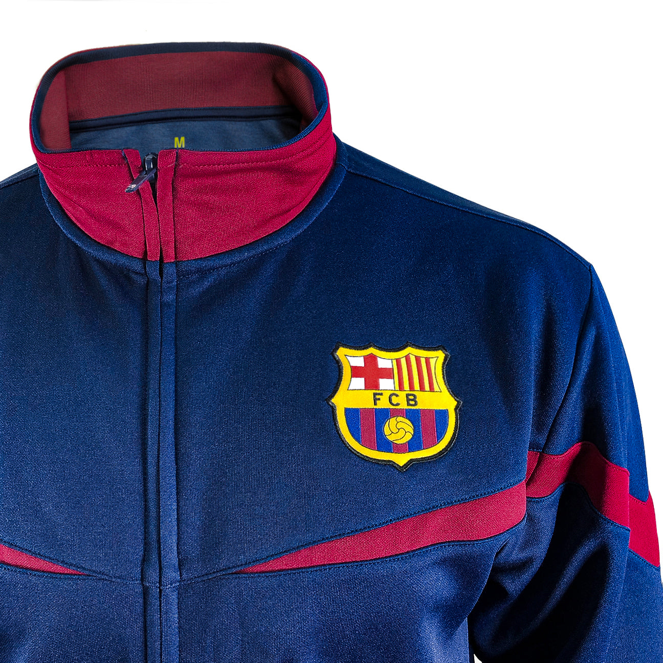 FC Barcelona Adult Full-Zip Bar??a Track Jacket - Blue by Icon Sports