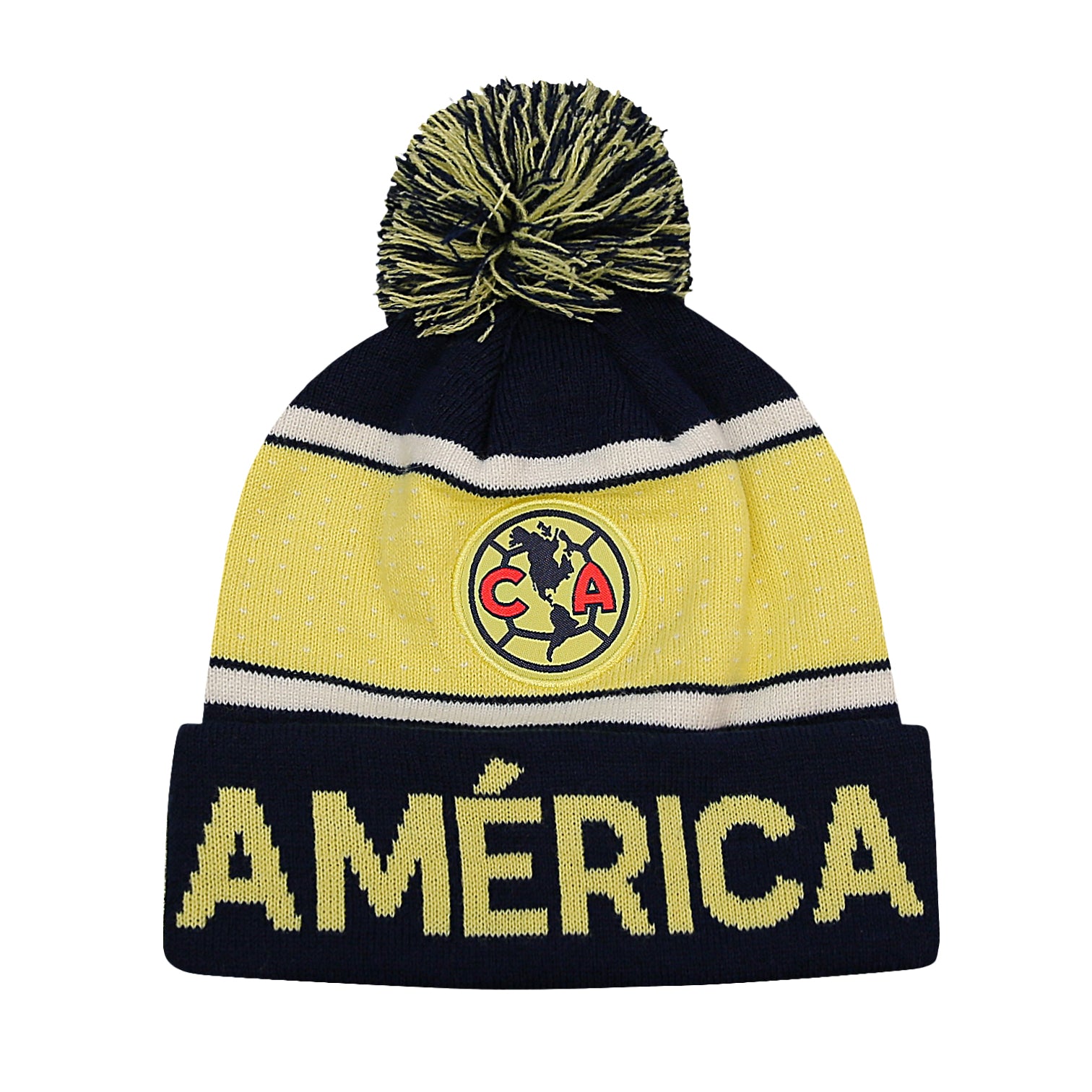 Club Am??rica Youth Pegged Pom Pom Beanie by Icon Sports