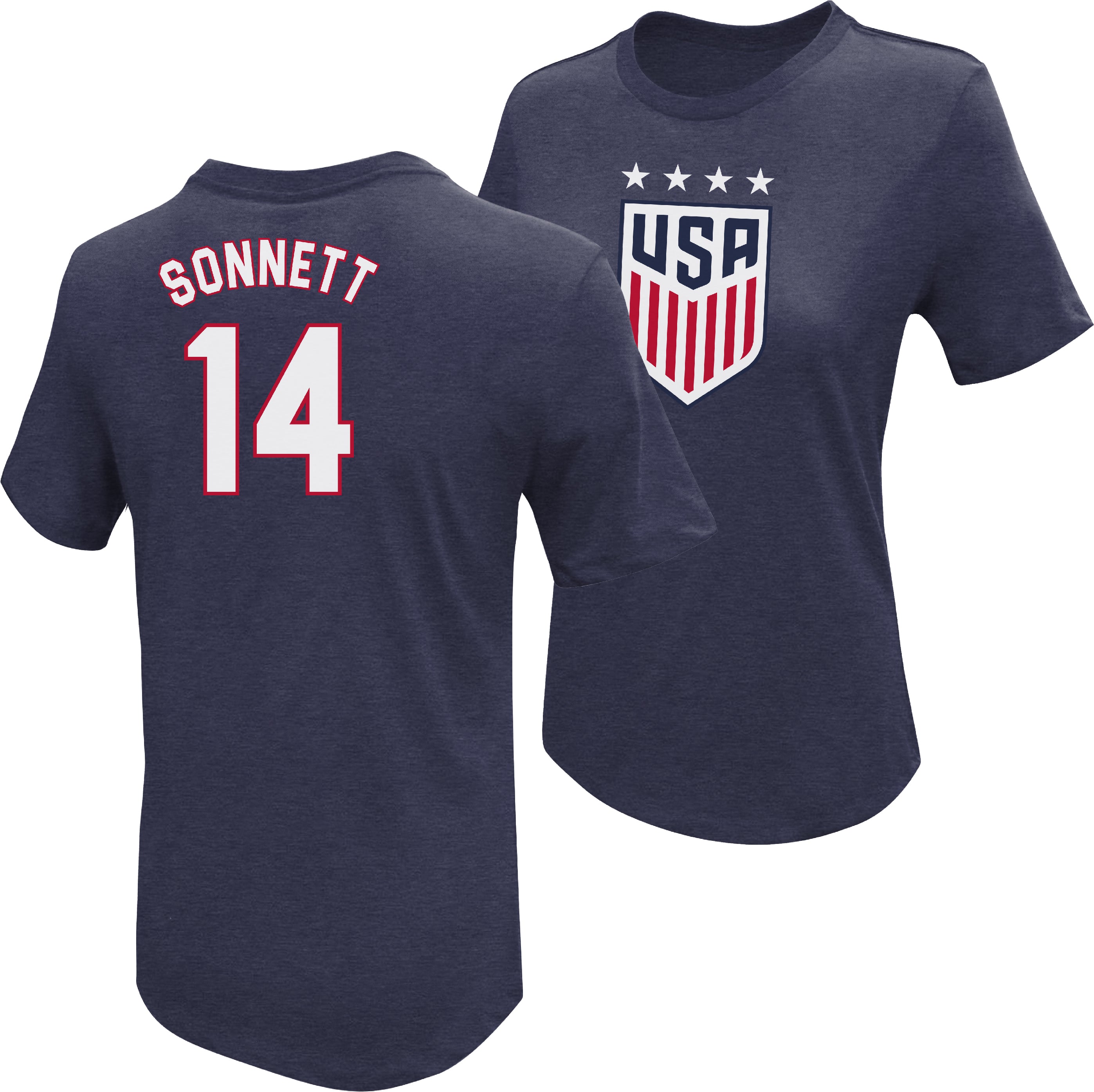 Emily Sonnett USWNT 4 Star Unisex T-Shirt by Icon Sports